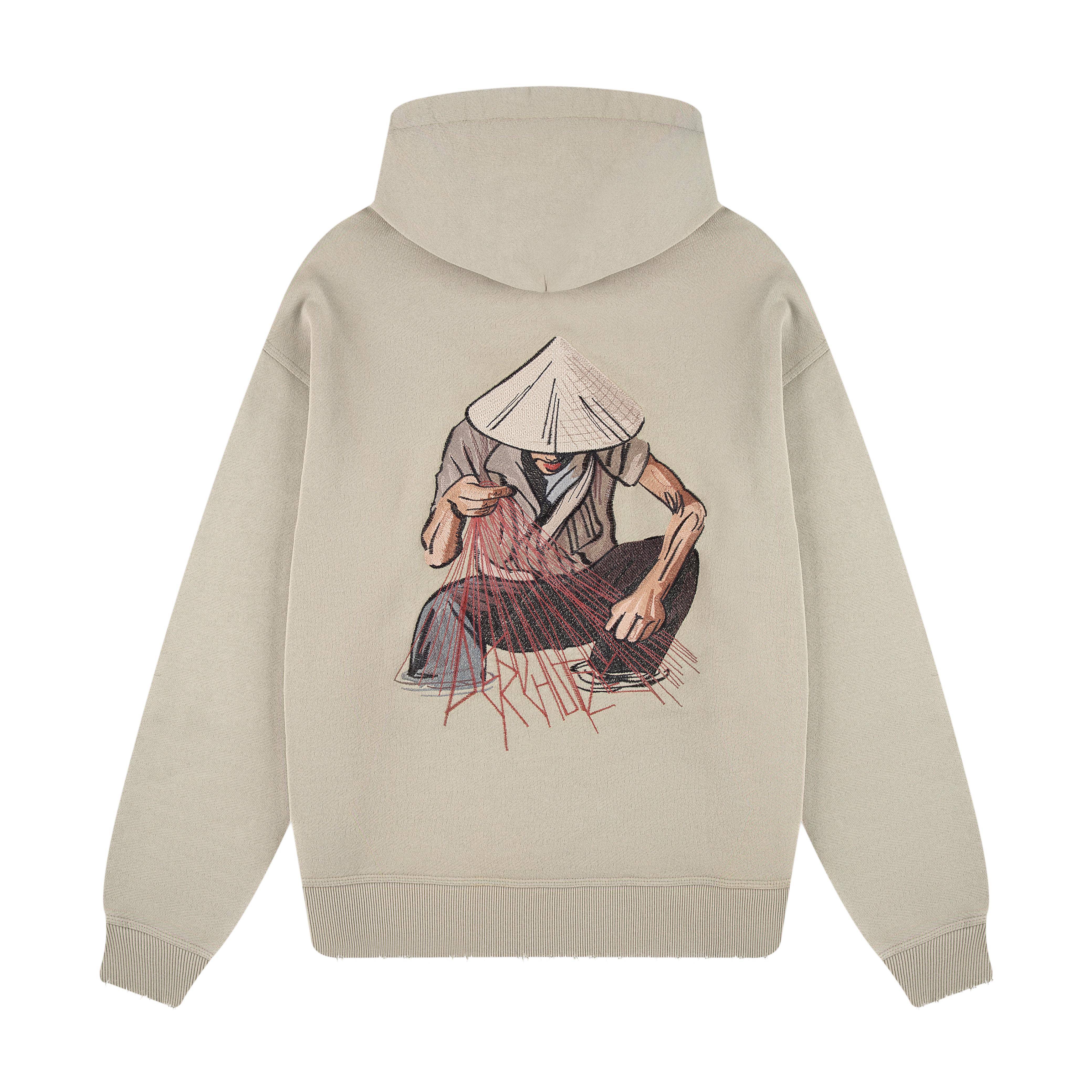 "lotus" Hoodie sage green - Image 2