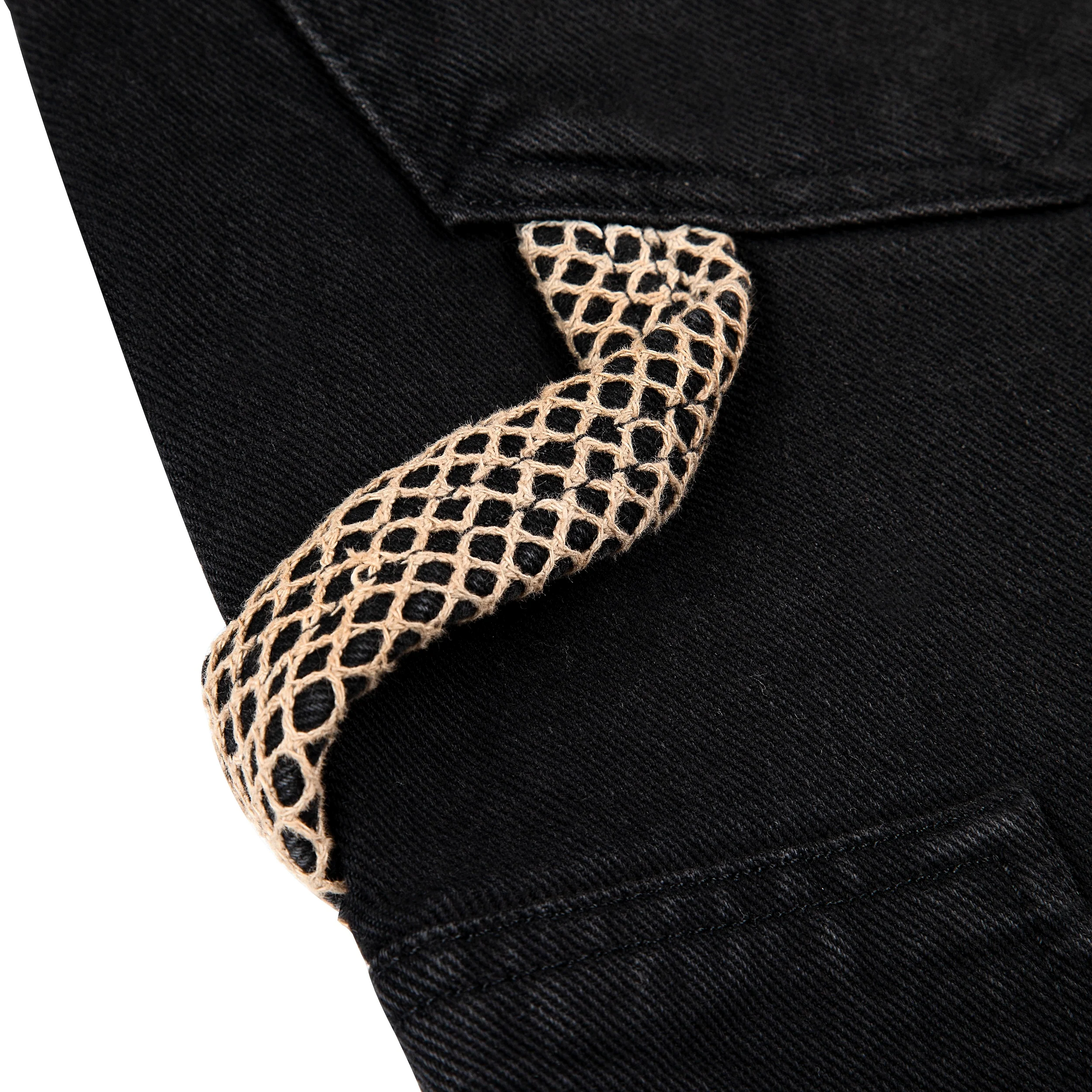 "lotus" Jorts black fishnet - Image 5