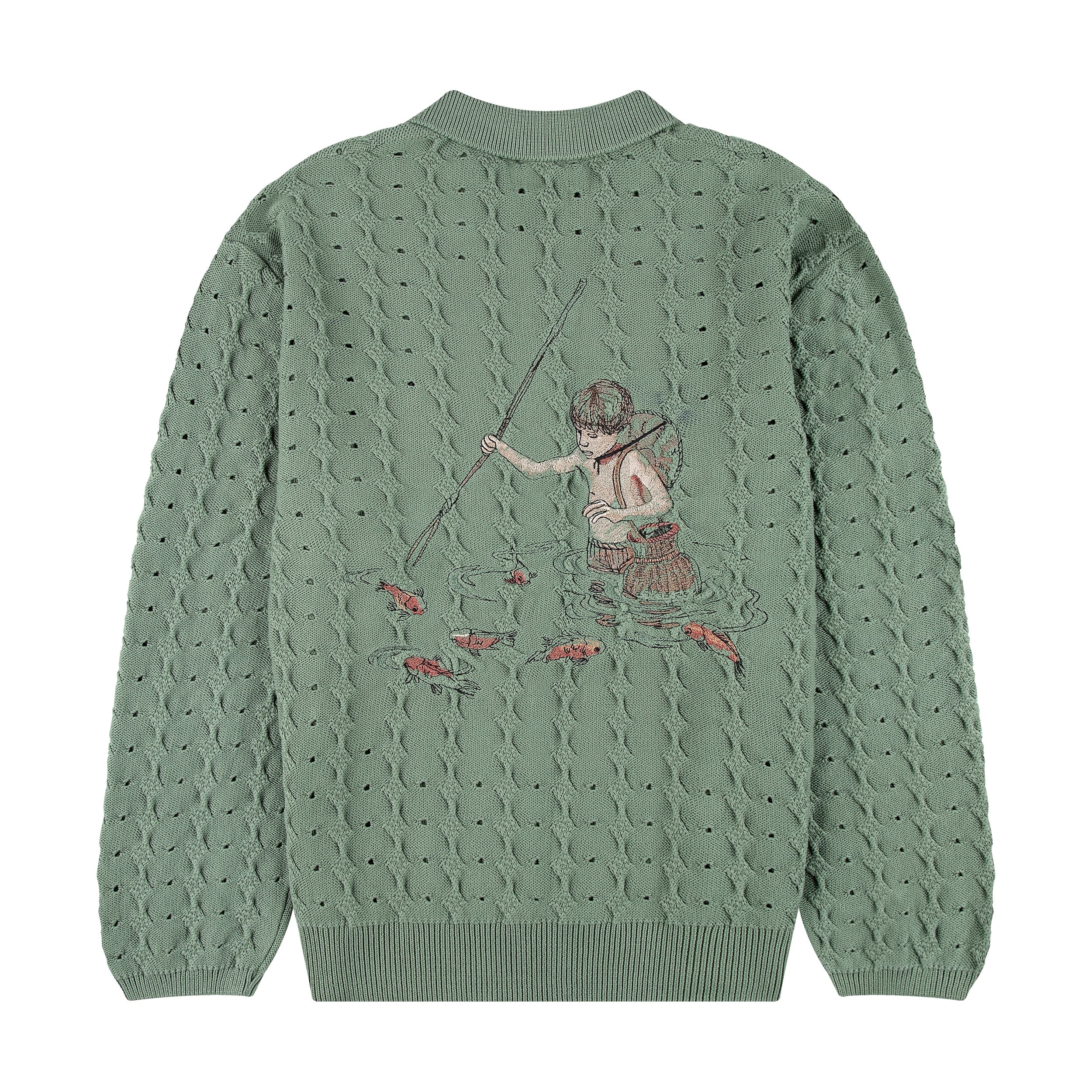 "lotus" longsleeve knit green - Image 2