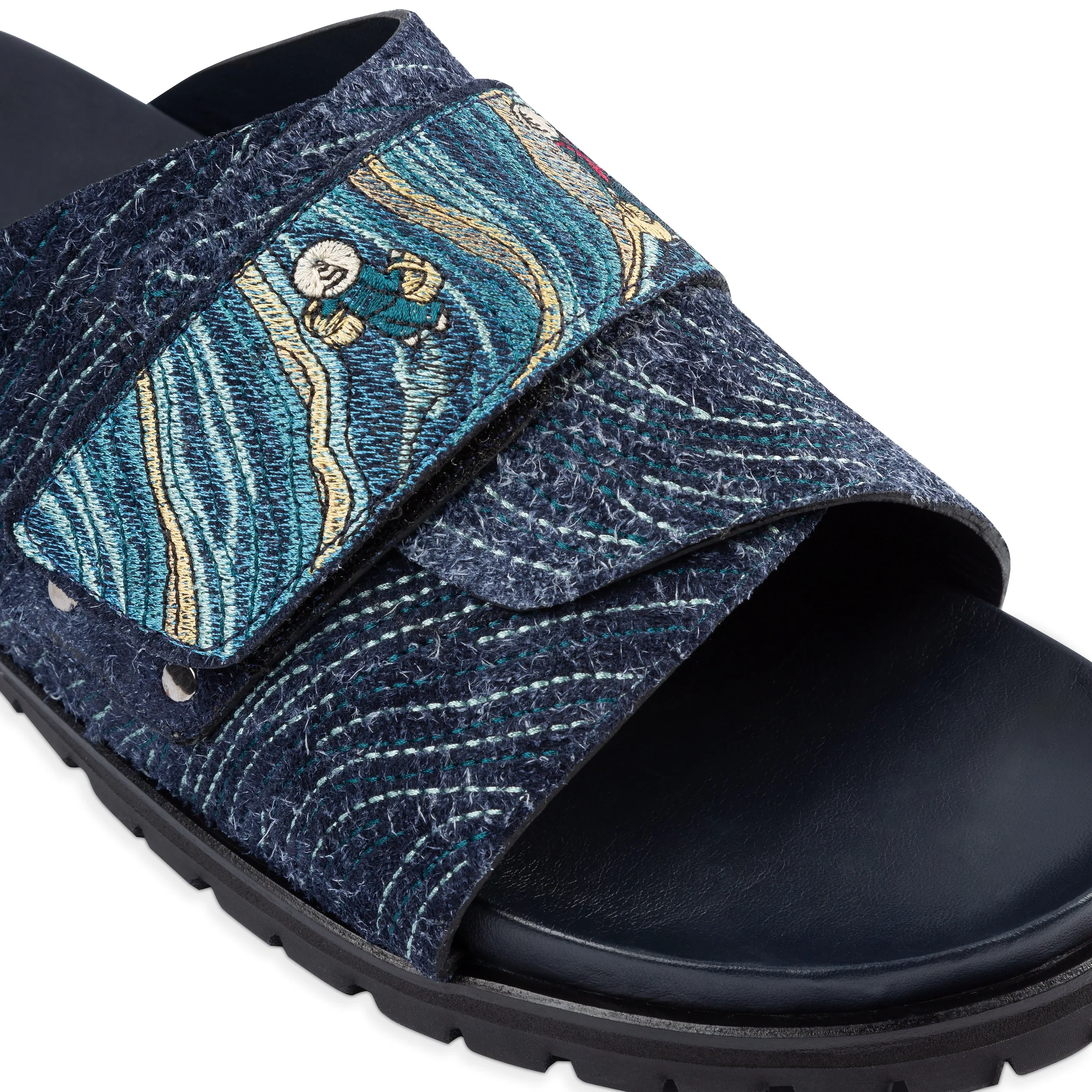 "lotus" slides navy - Image 2