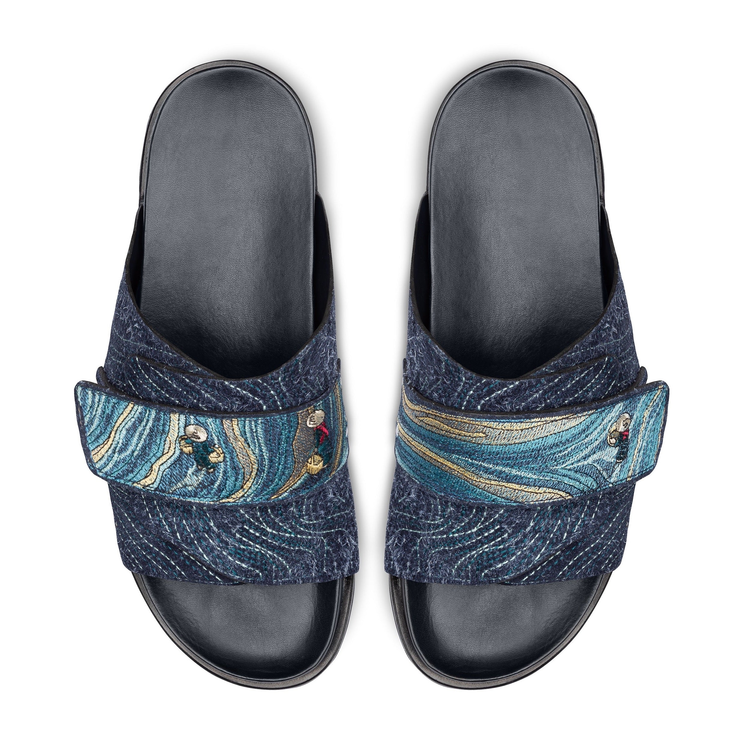 "lotus" slides navy - Image 3