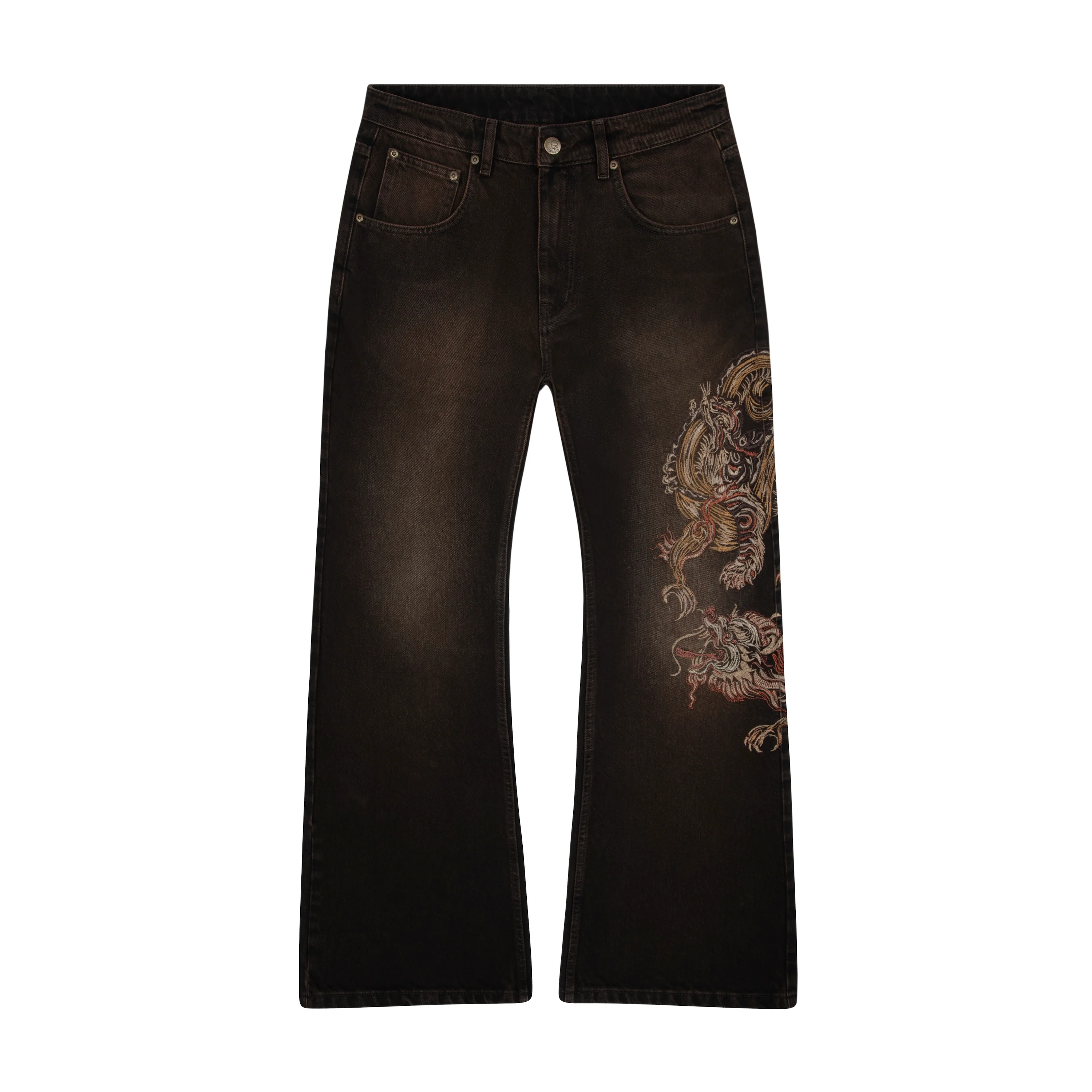 "lotus v2" brown bootcut Denim