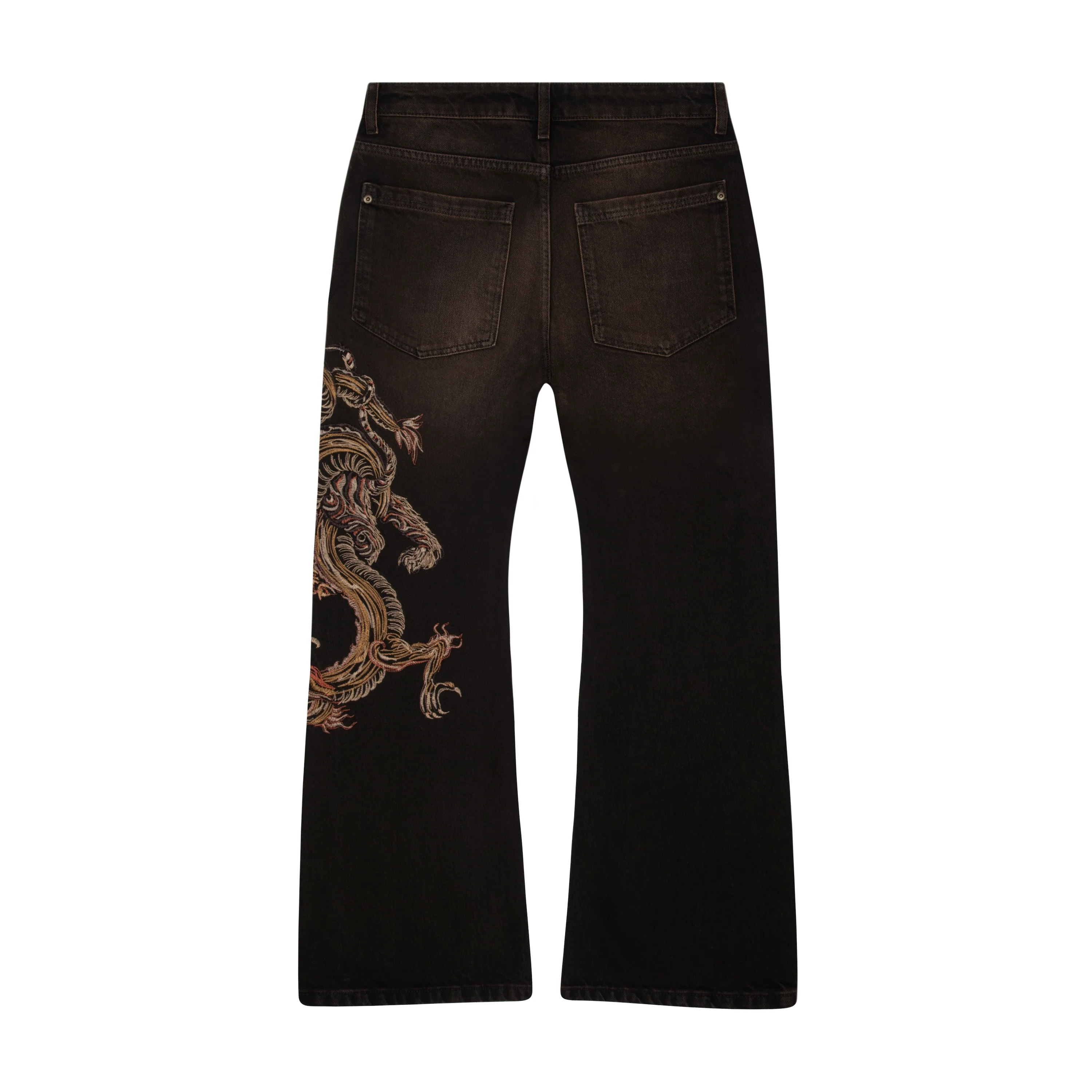 "lotus v2" brown bootcut Denim - Image 2
