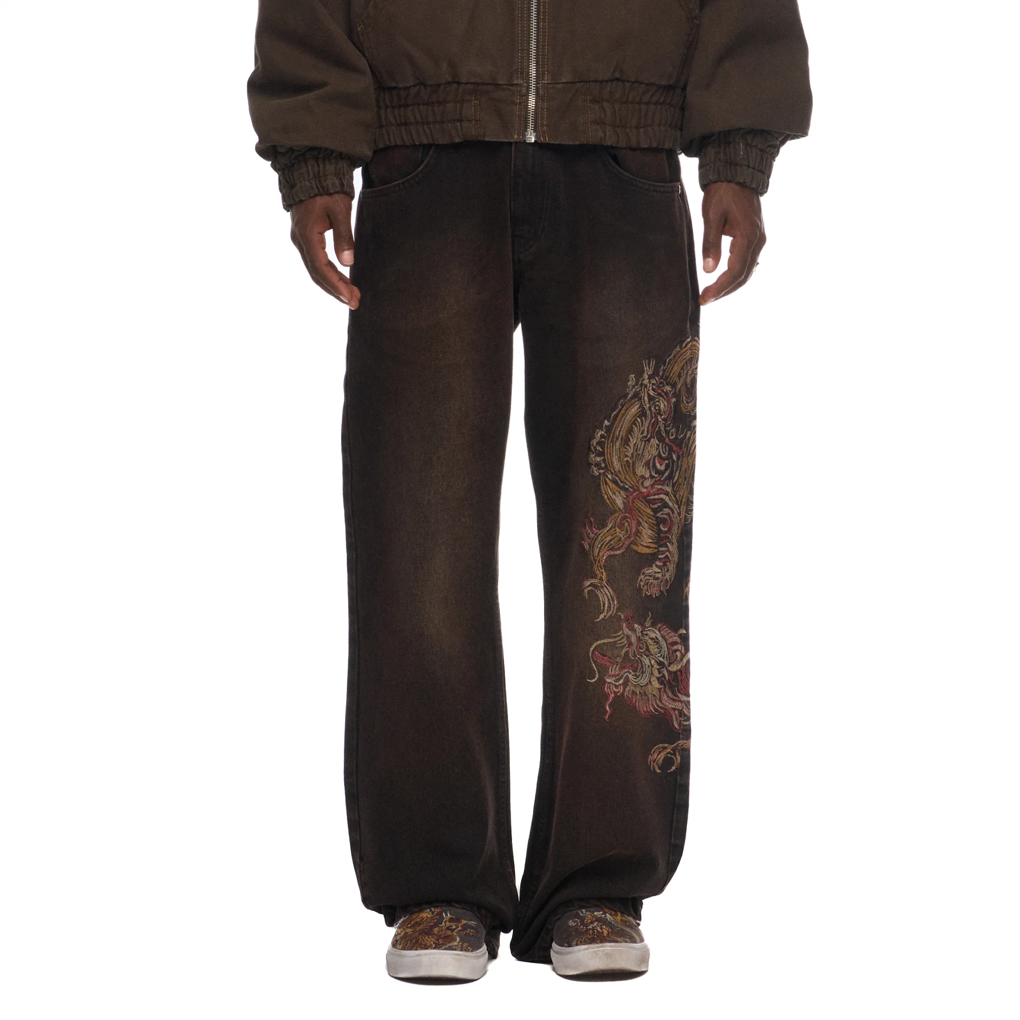"lotus v2" brown bootcut Denim - Image 6
