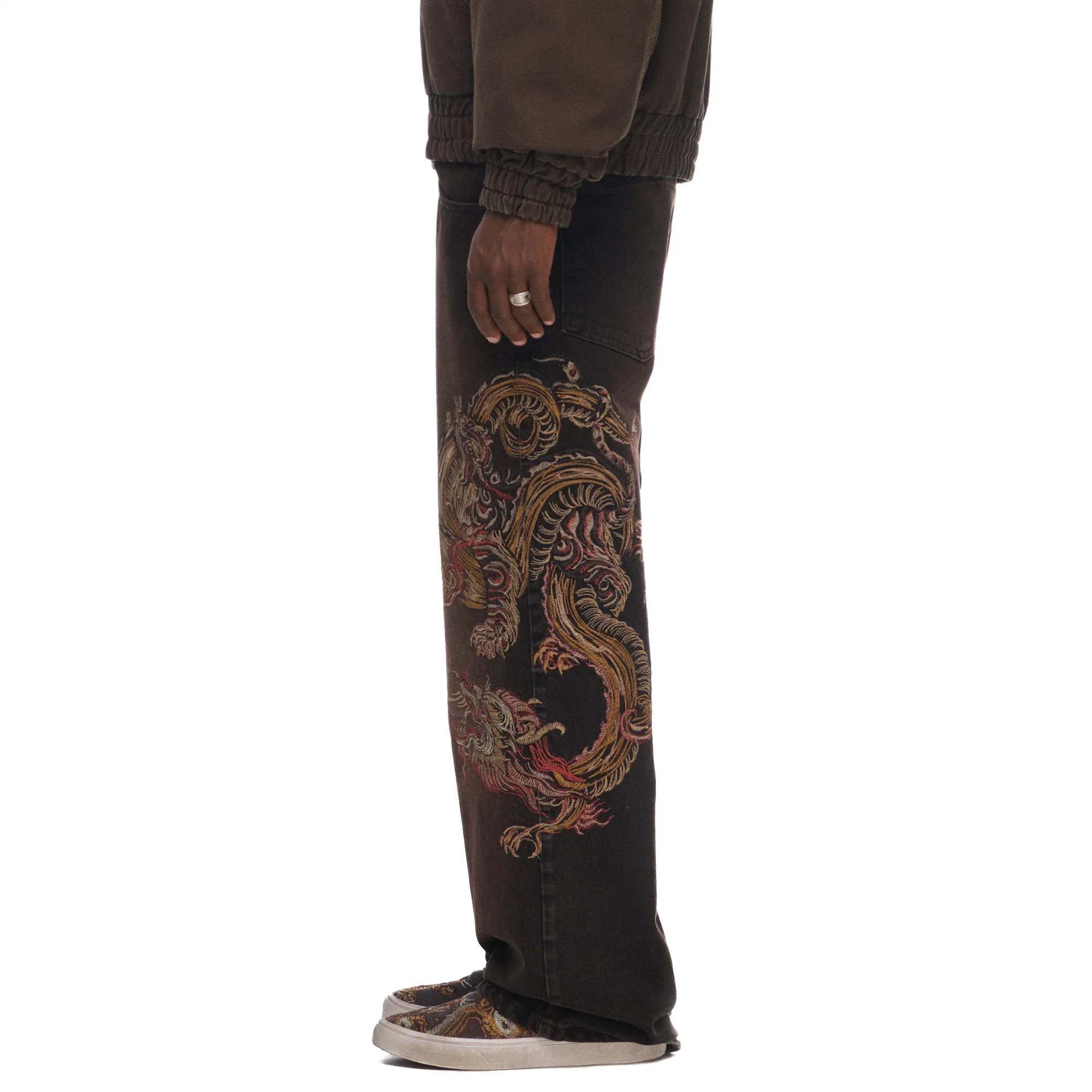 "lotus v2" brown bootcut Denim - Image 7