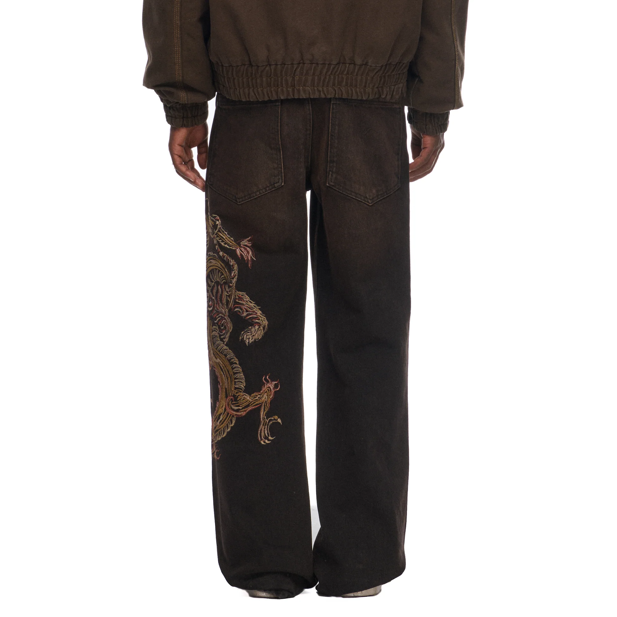 "lotus v2" brown bootcut Denim - Image 8