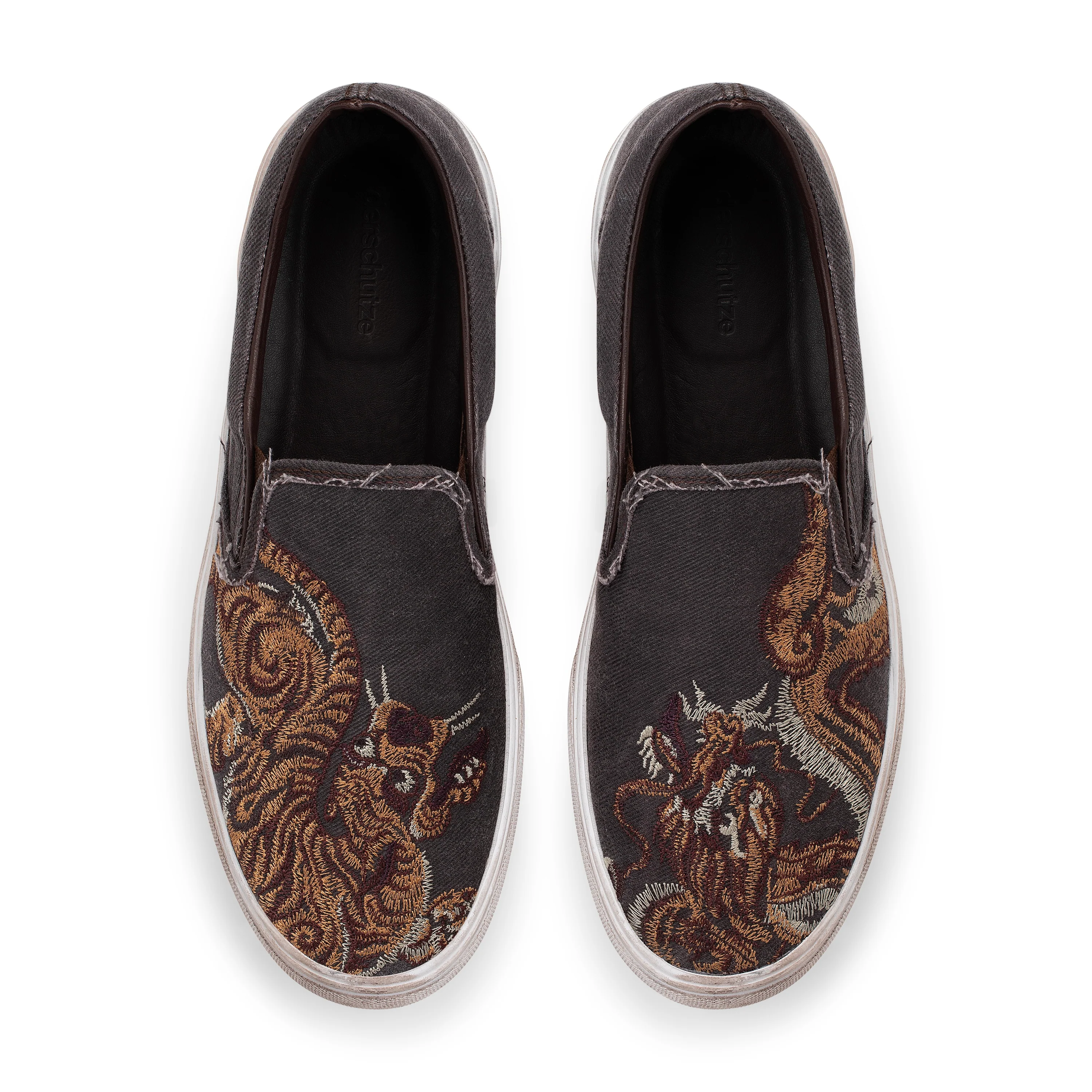 "lotus v2" canvas slip-ons