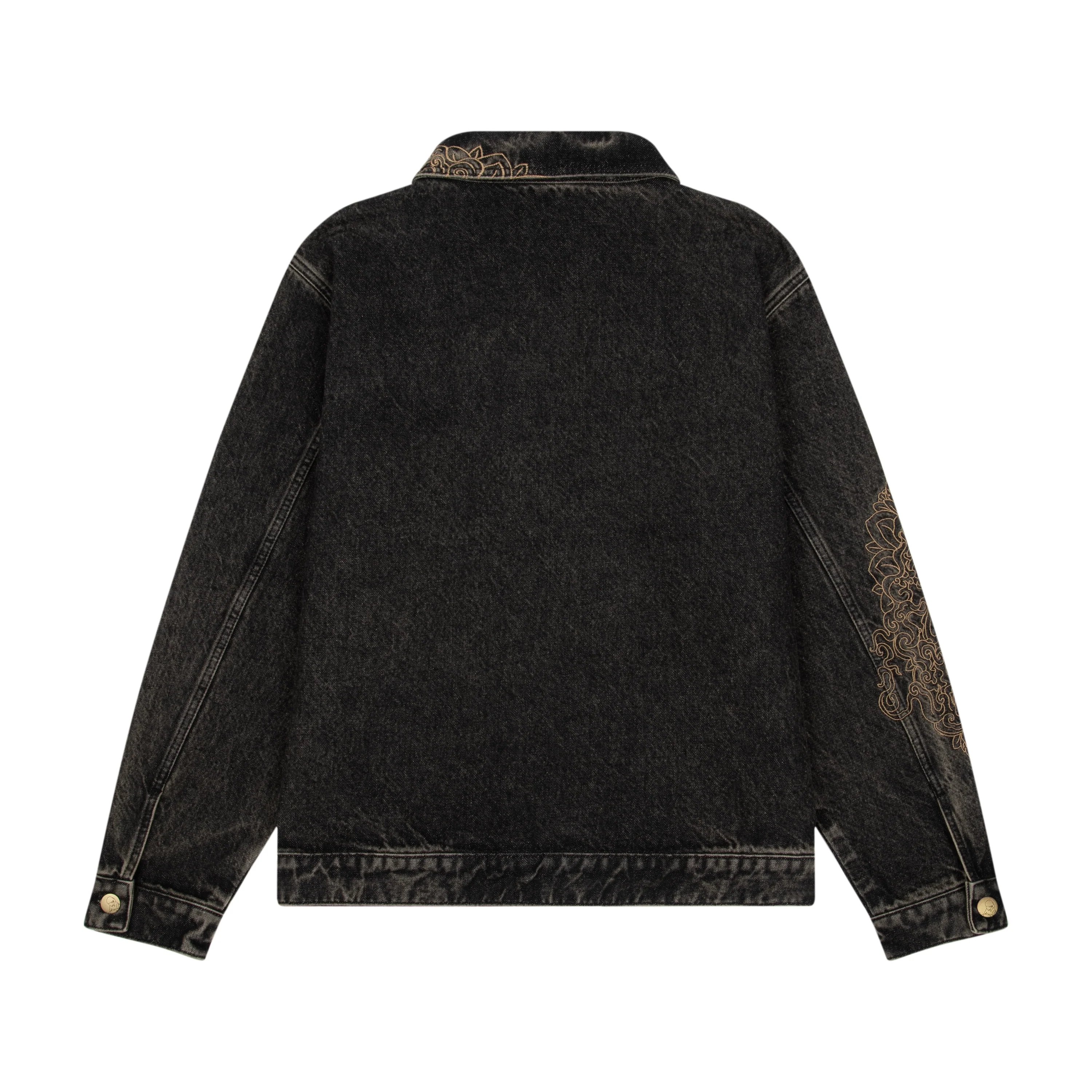 "lotus v2" denim Jacket black - Image 2