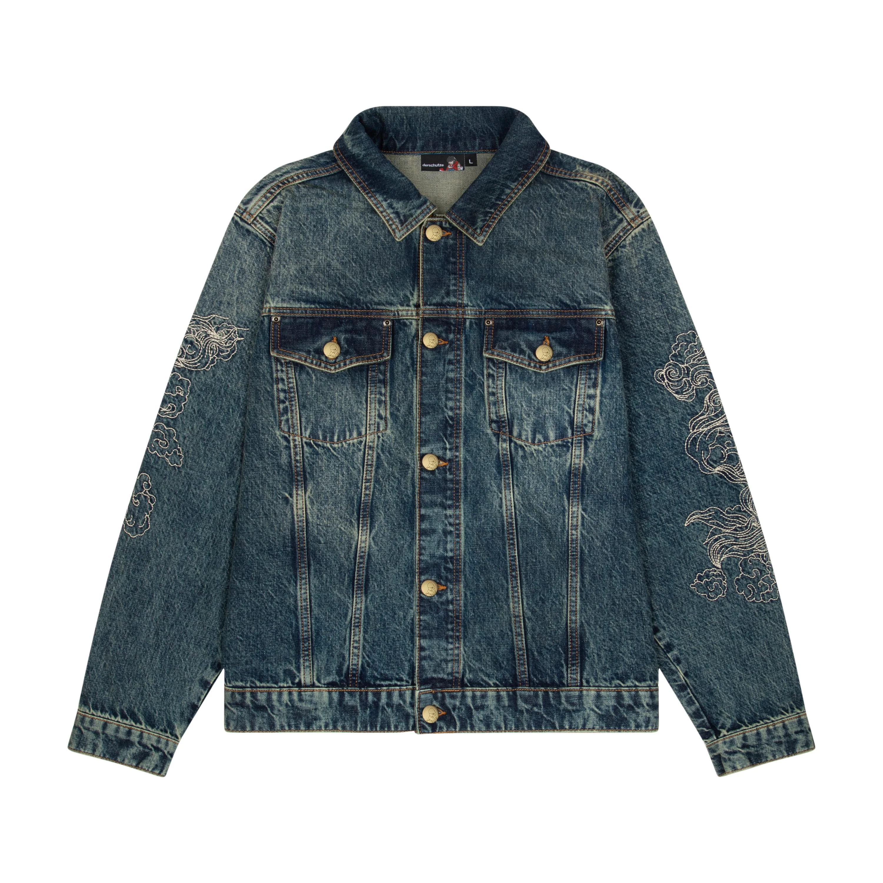 "lotus v2" denim Jacket indigo - Image 2