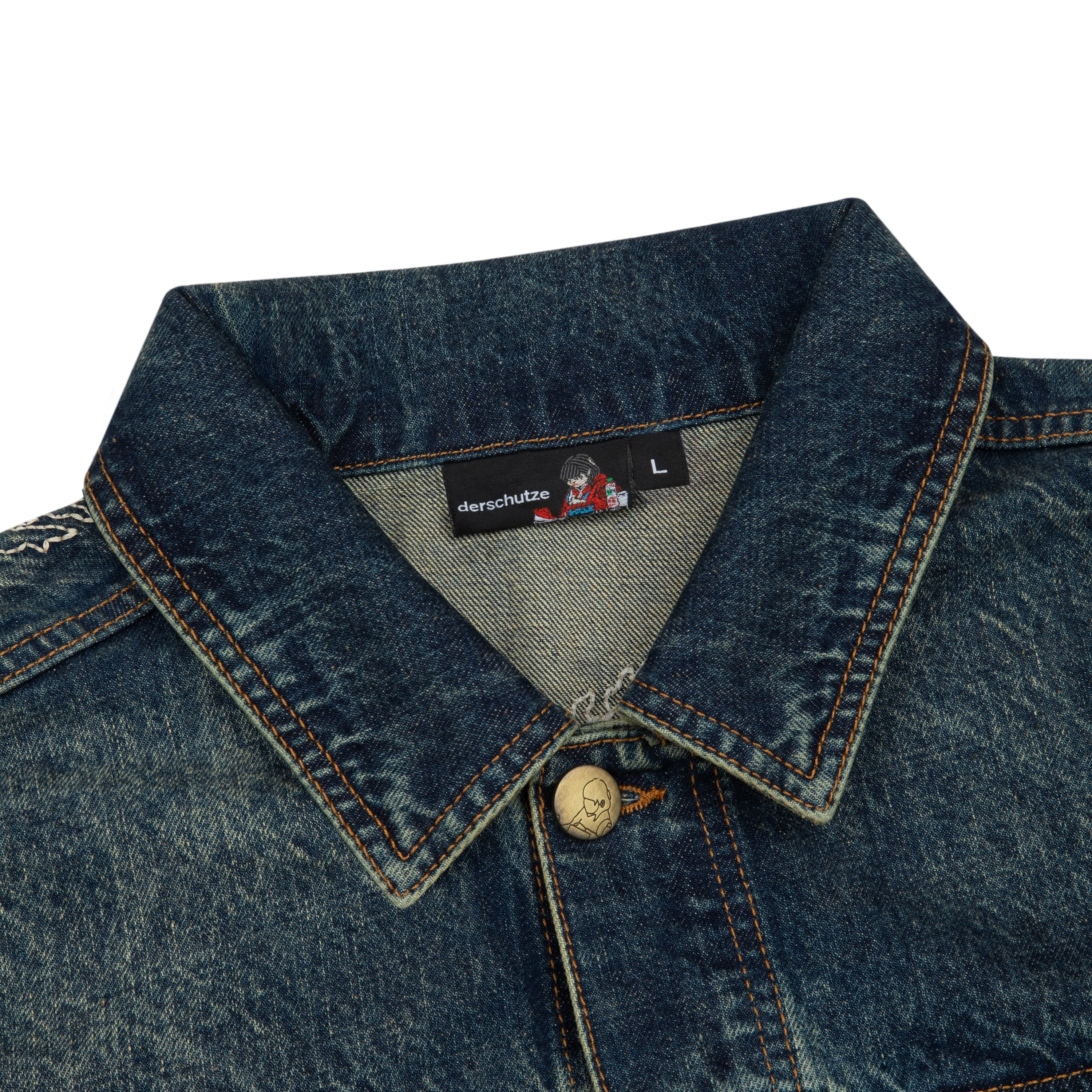"lotus v2" denim Jacket indigo - Image 3