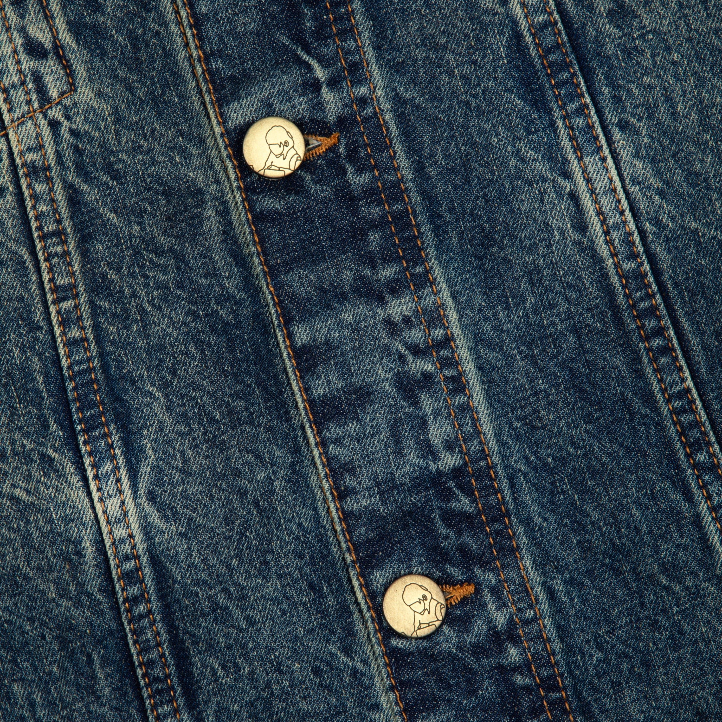 "lotus v2" denim Jacket indigo - Image 5