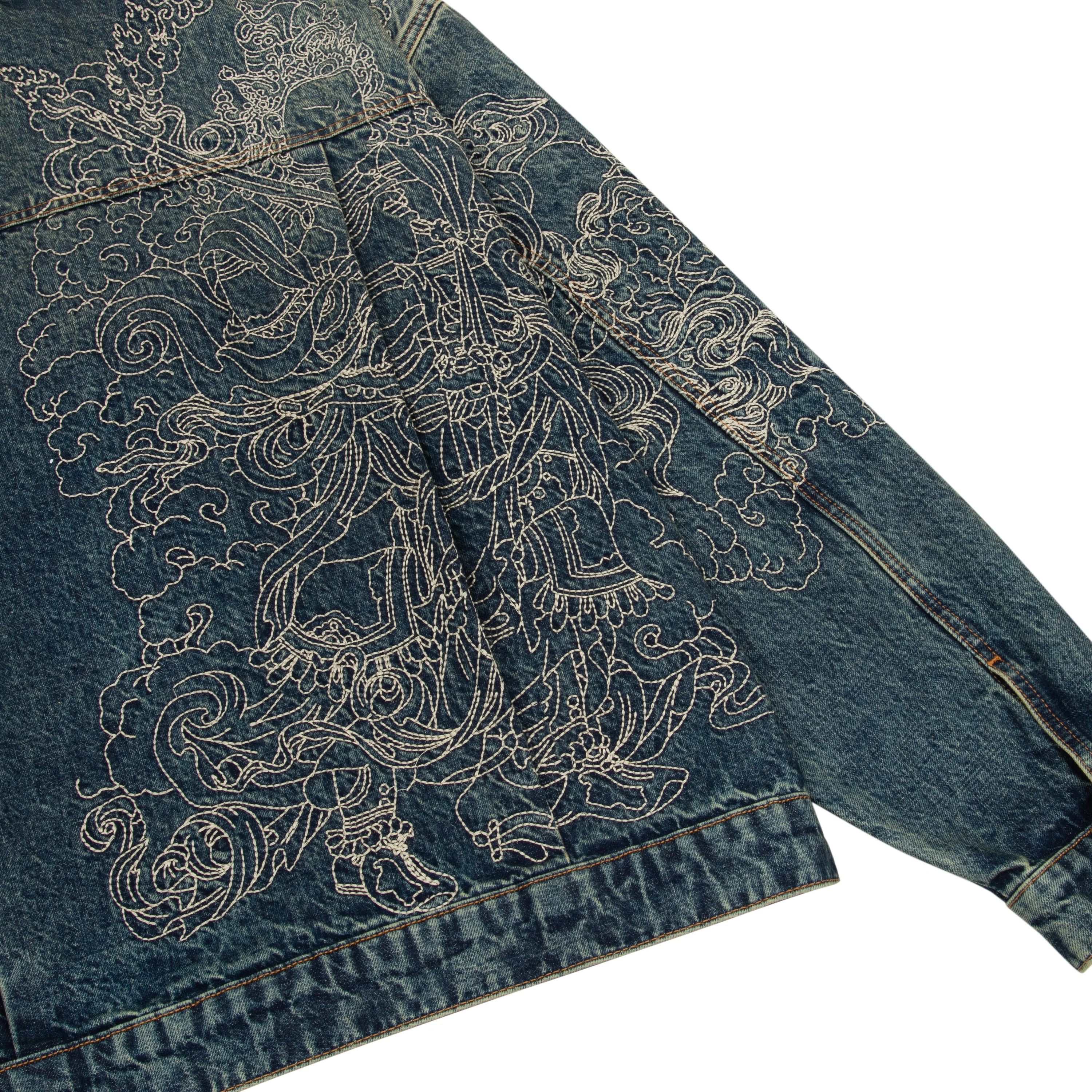 "lotus v2" denim Jacket indigo - Image 6
