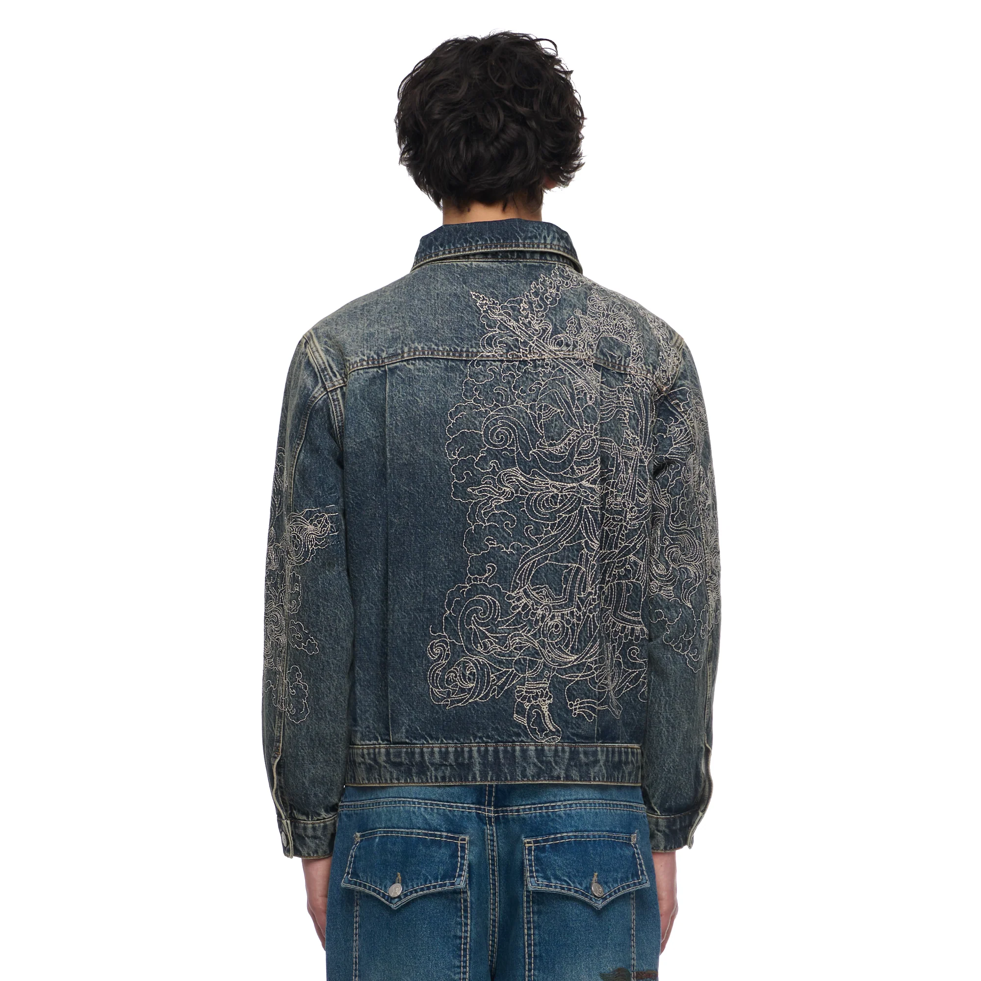 "lotus v2" denim Jacket indigo - Image 9