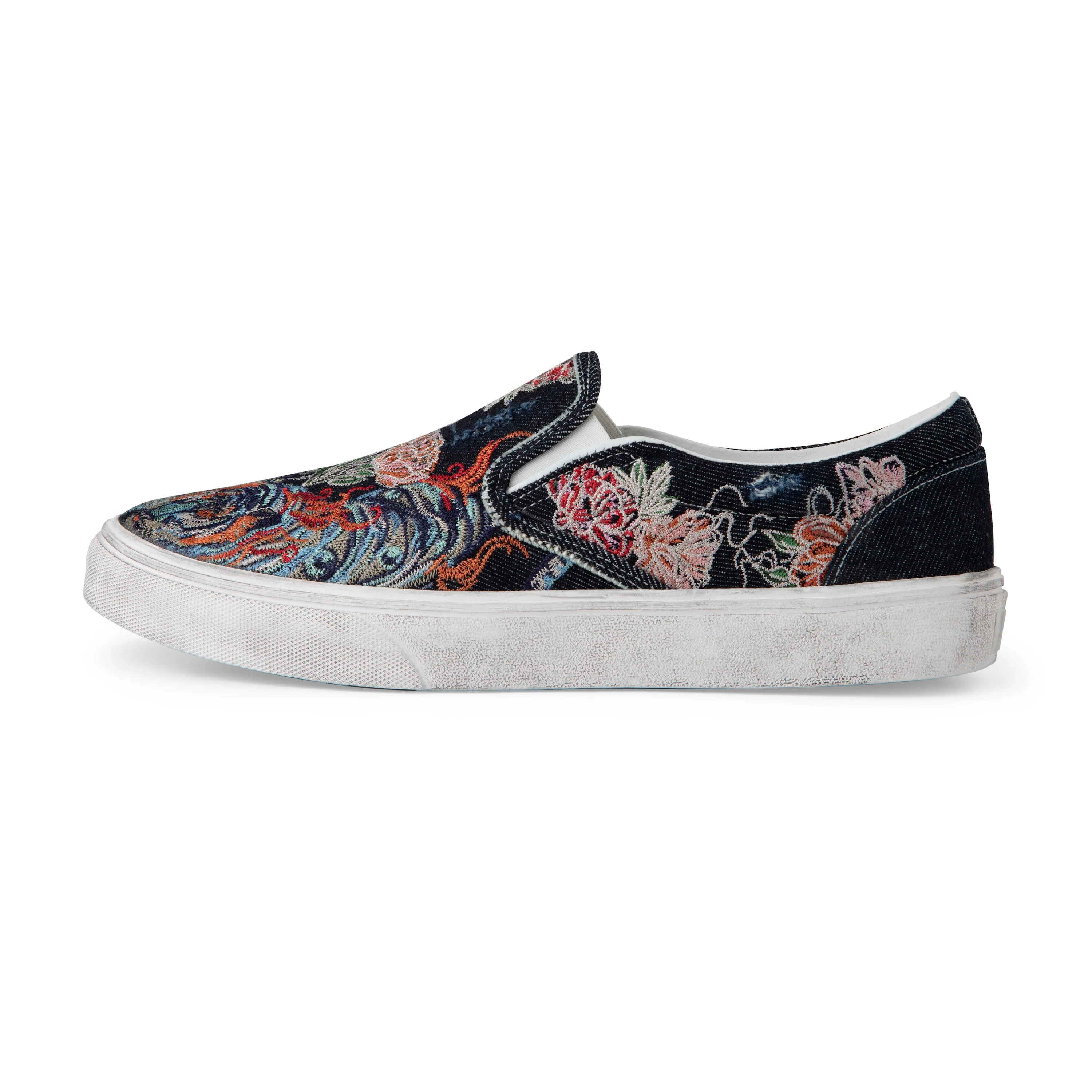 "lotus v2" denim slip-ons - Image 3