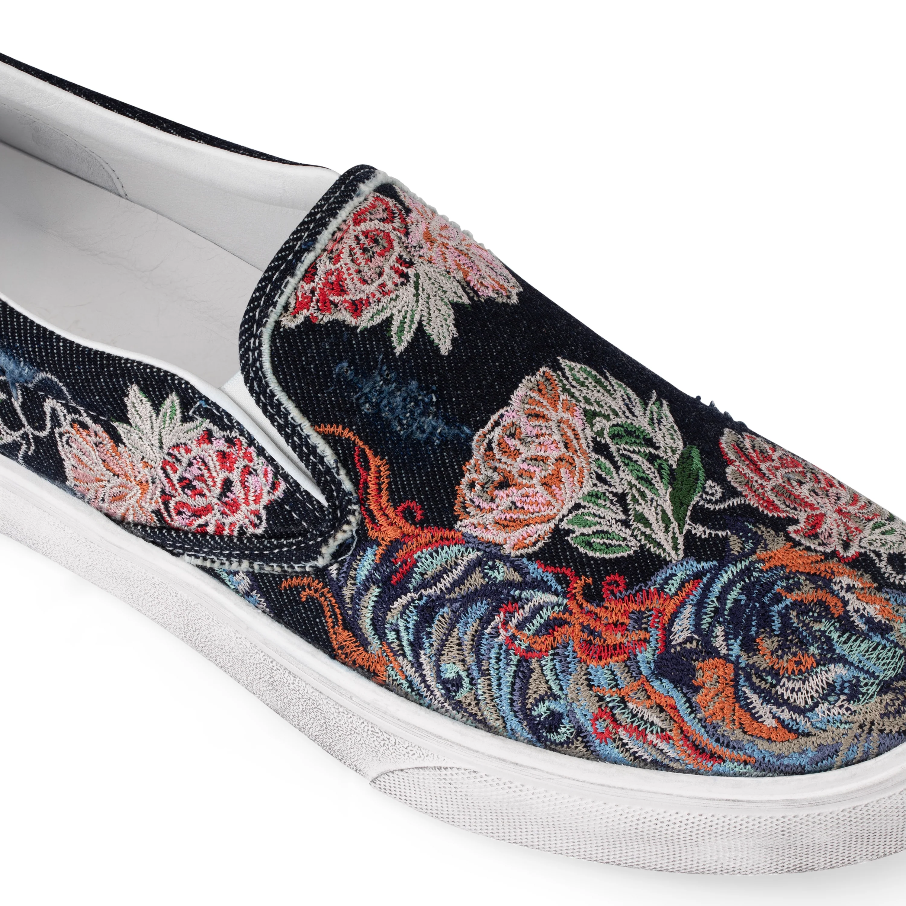 "lotus v2" denim slip-ons - Image 4