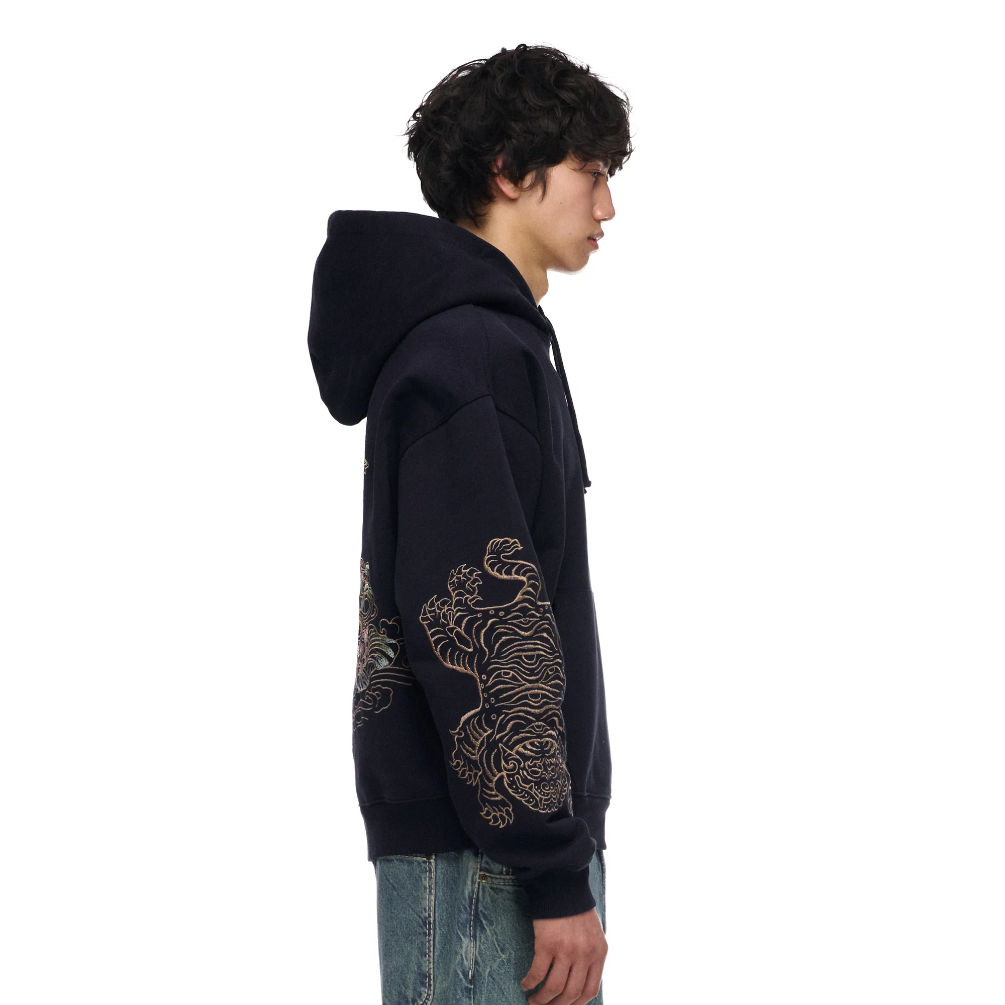 "lotus v2" Hoodie navy - Image 10