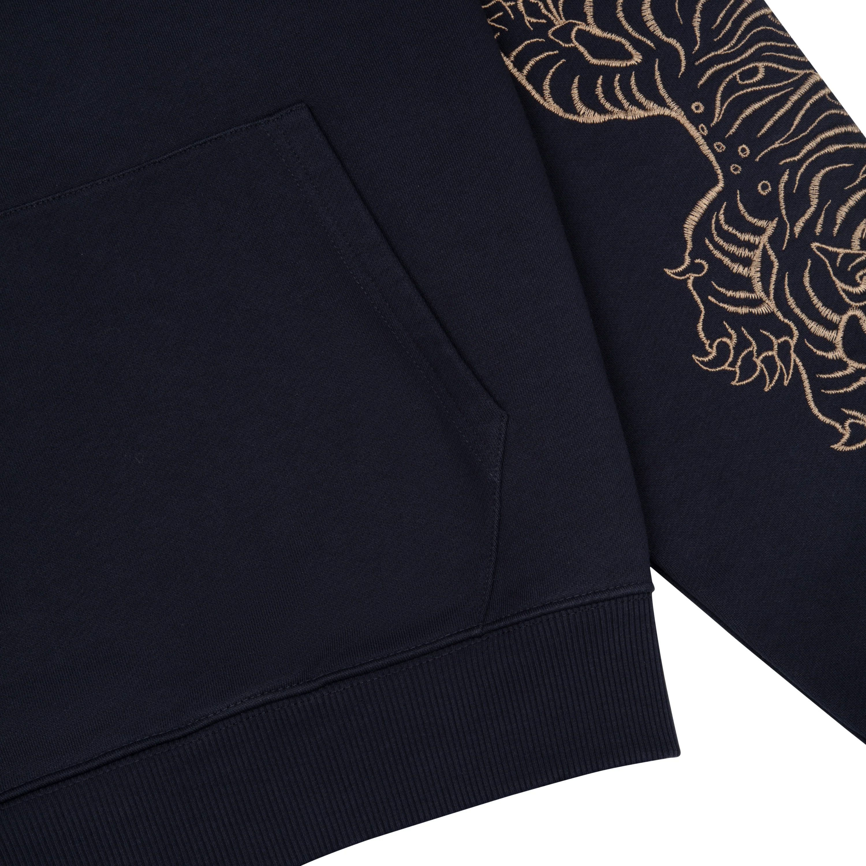 "lotus v2" Hoodie navy - Image 4