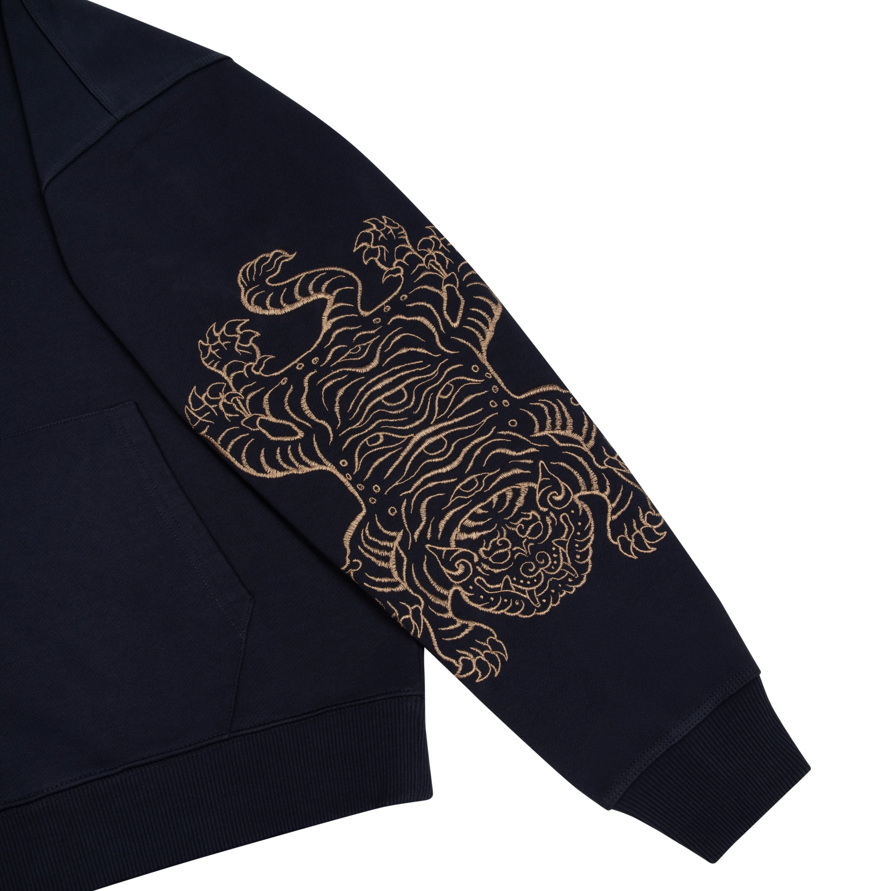 "lotus v2" Hoodie navy - Image 5