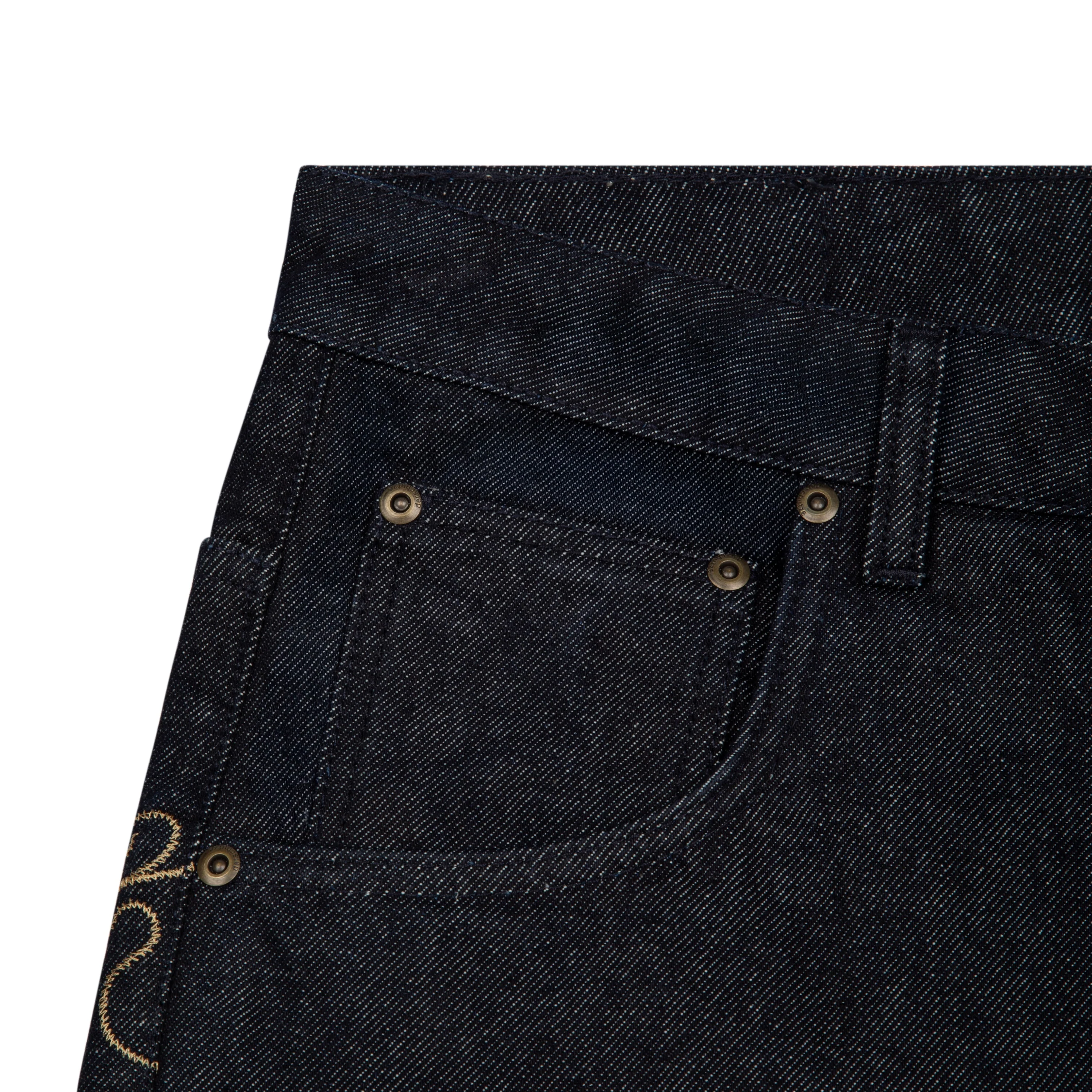 "lotus v2" indigo raw Denim 01 - Image 3