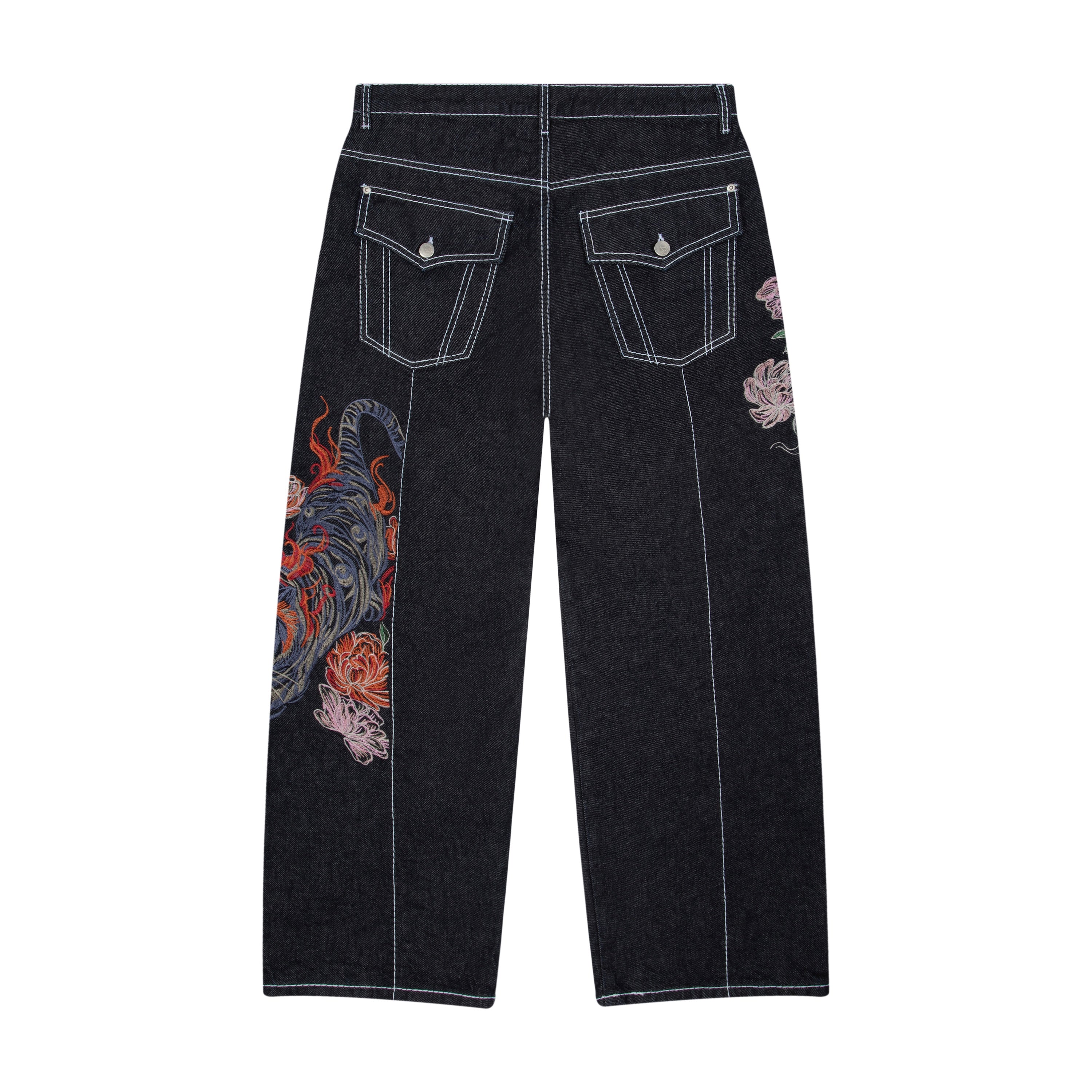 "lotus v2" indigo raw Denim 03 - Image 2