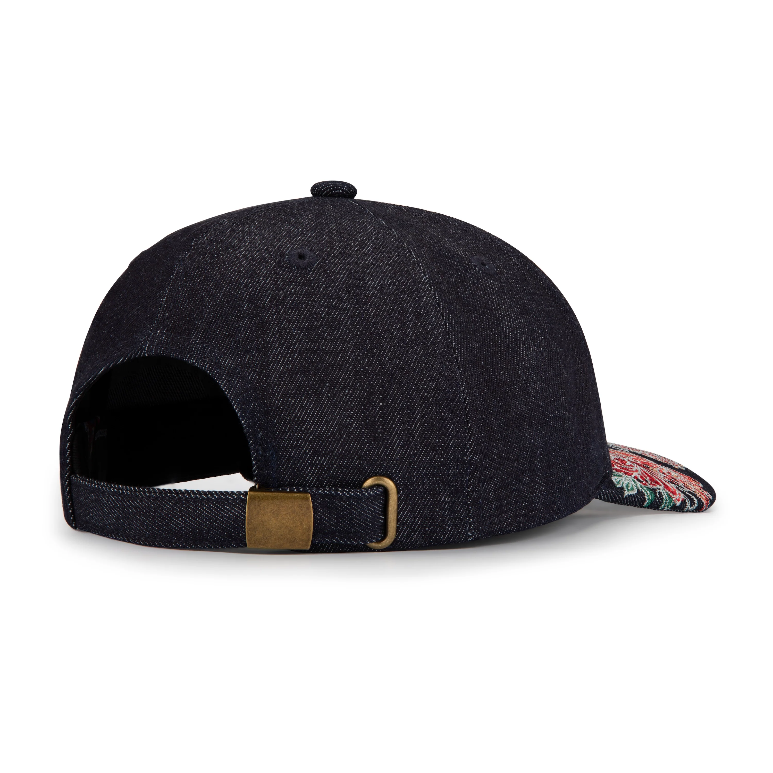 "lotus v2" indigo raw denim cap - Image 4