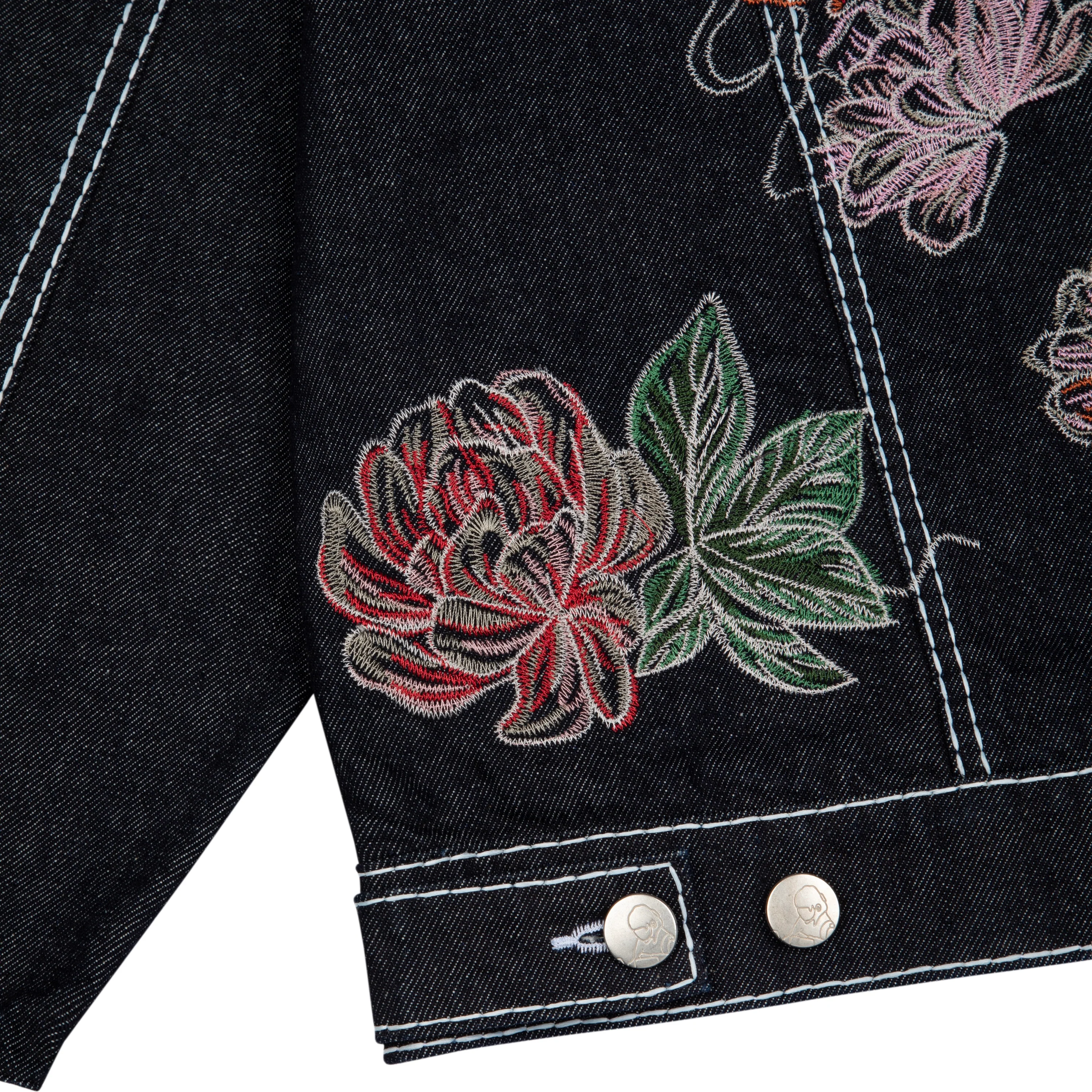 "lotus v2" indigo raw denim Jacket - Image 11