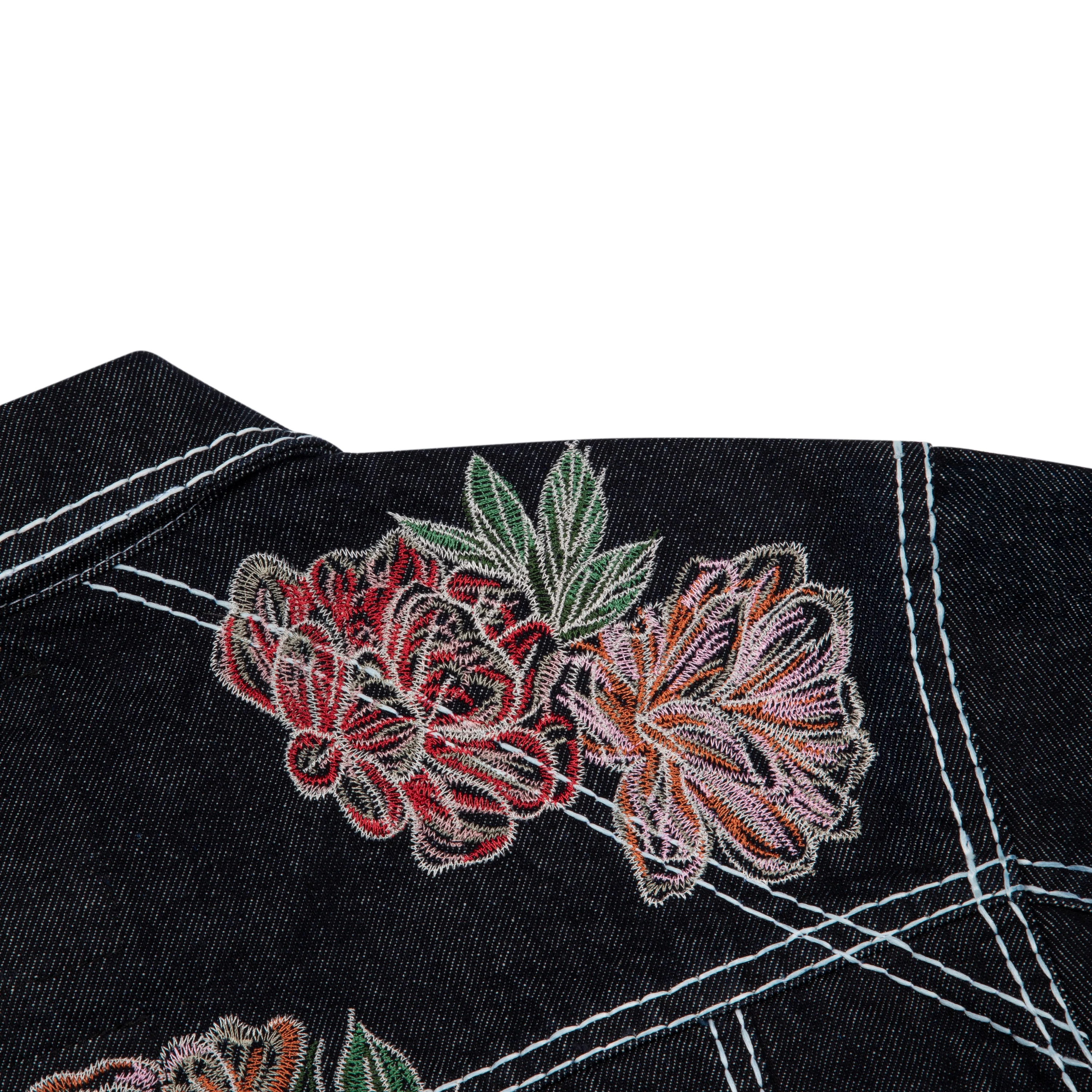 "lotus v2" indigo raw denim Jacket - Image 9