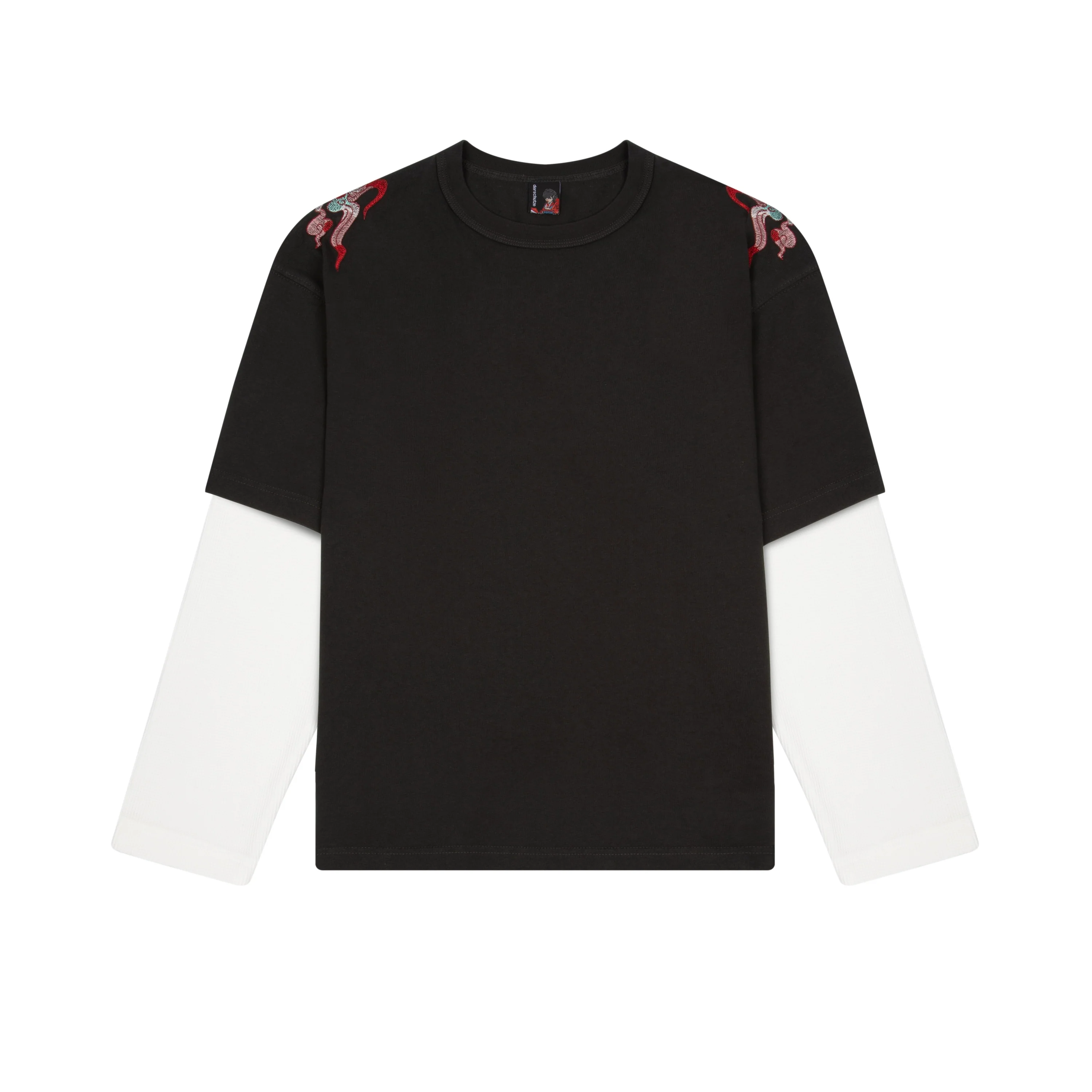 "lotus v2" layered Longsleeve anthracite - Image 2