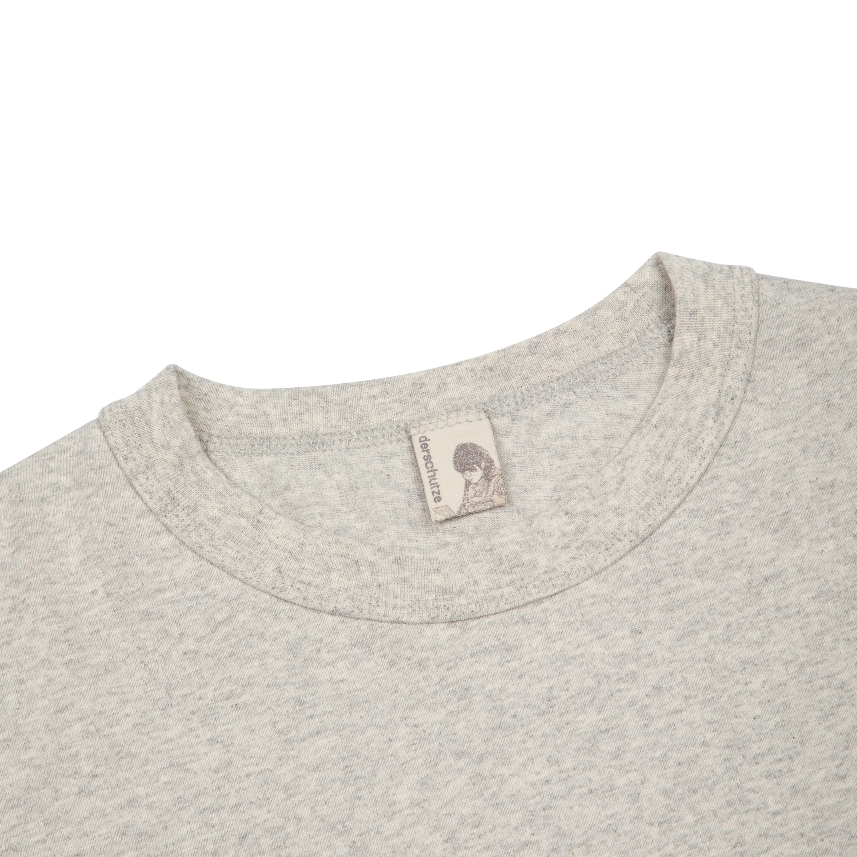 "lotus v2" layered Longsleeve grey melange - Image 3