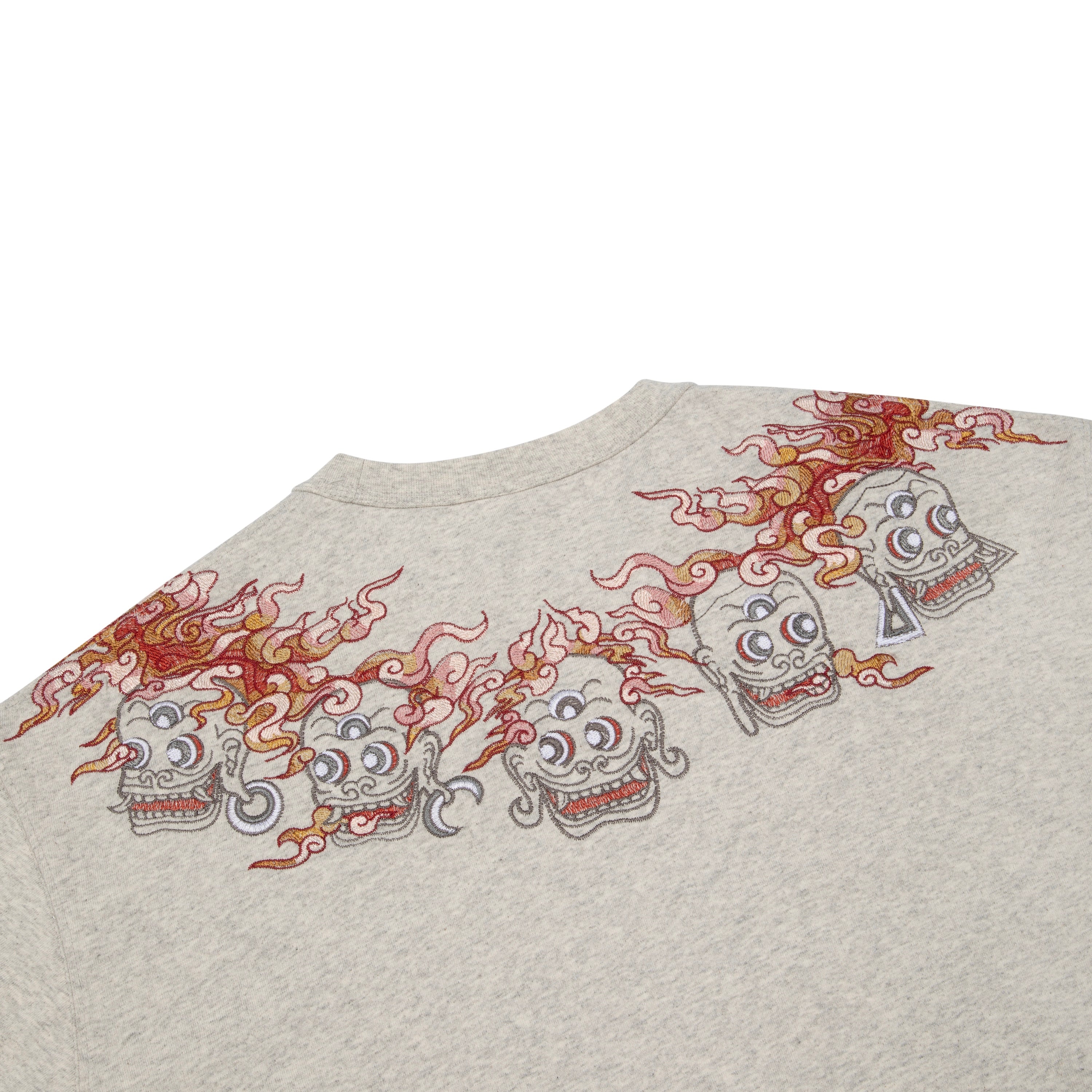 "lotus v2" layered Longsleeve grey melange - Image 5
