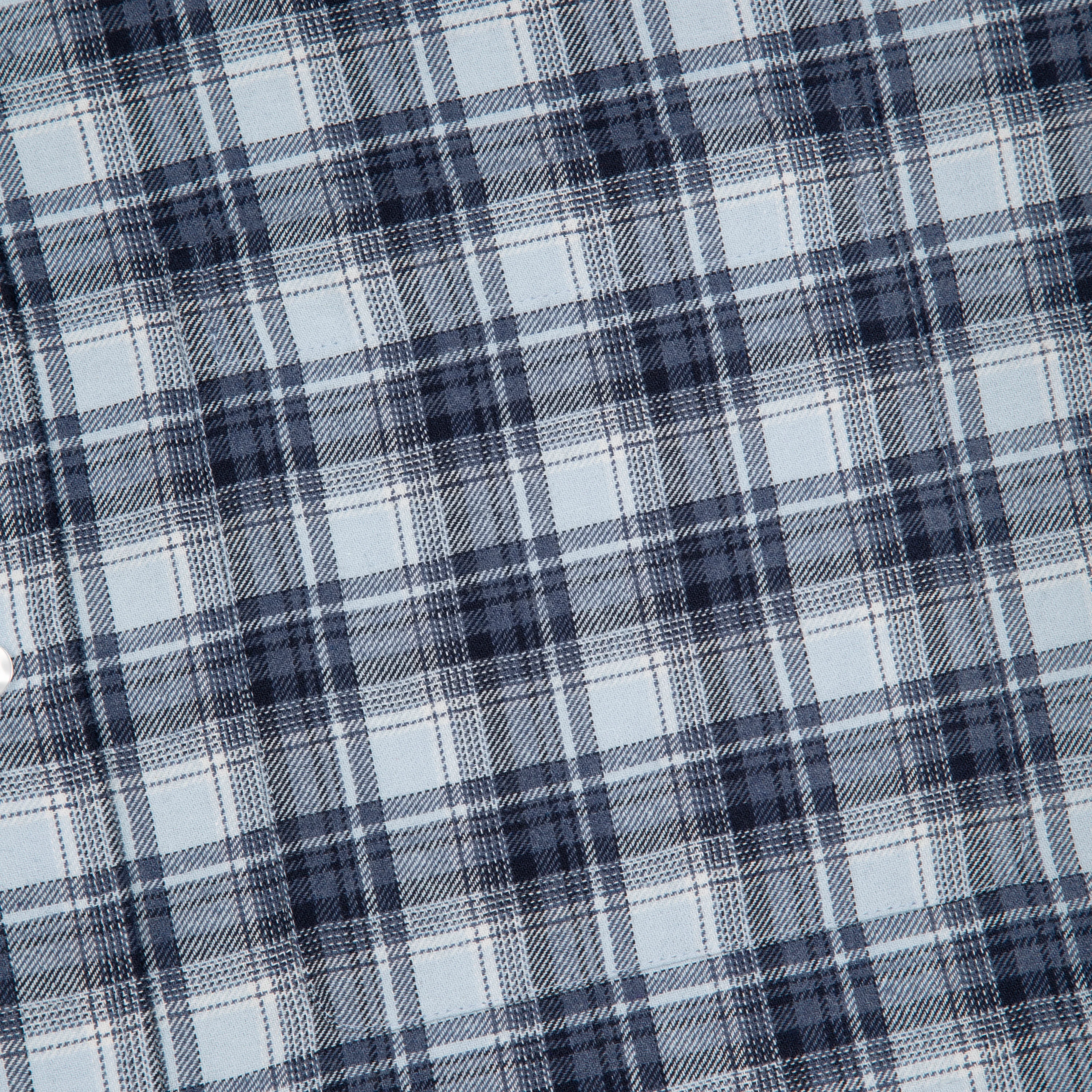 "lotus v2" layered Shirt plaid blue - Image 4