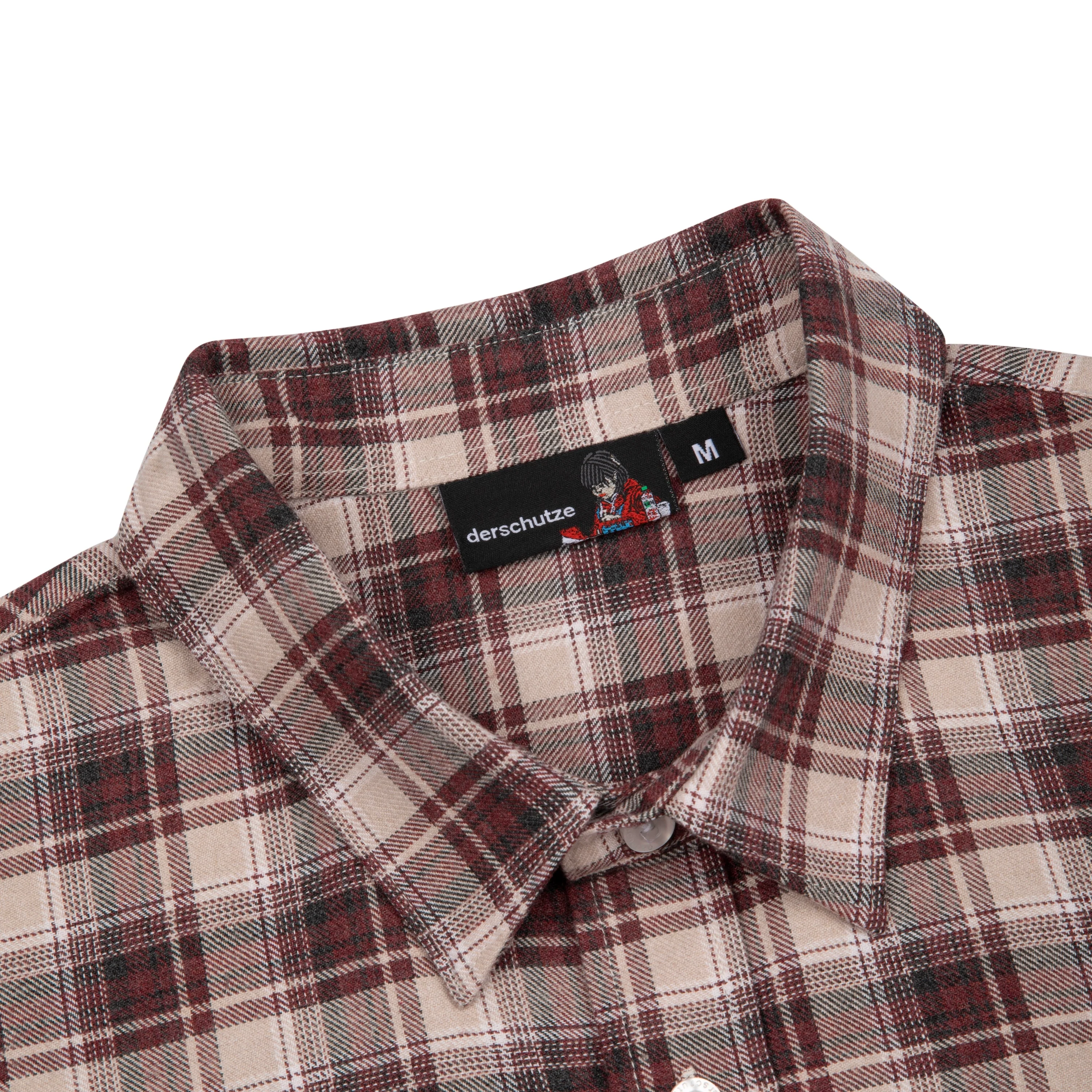 "lotus v2" layered Shirt plaid brown - Image 3