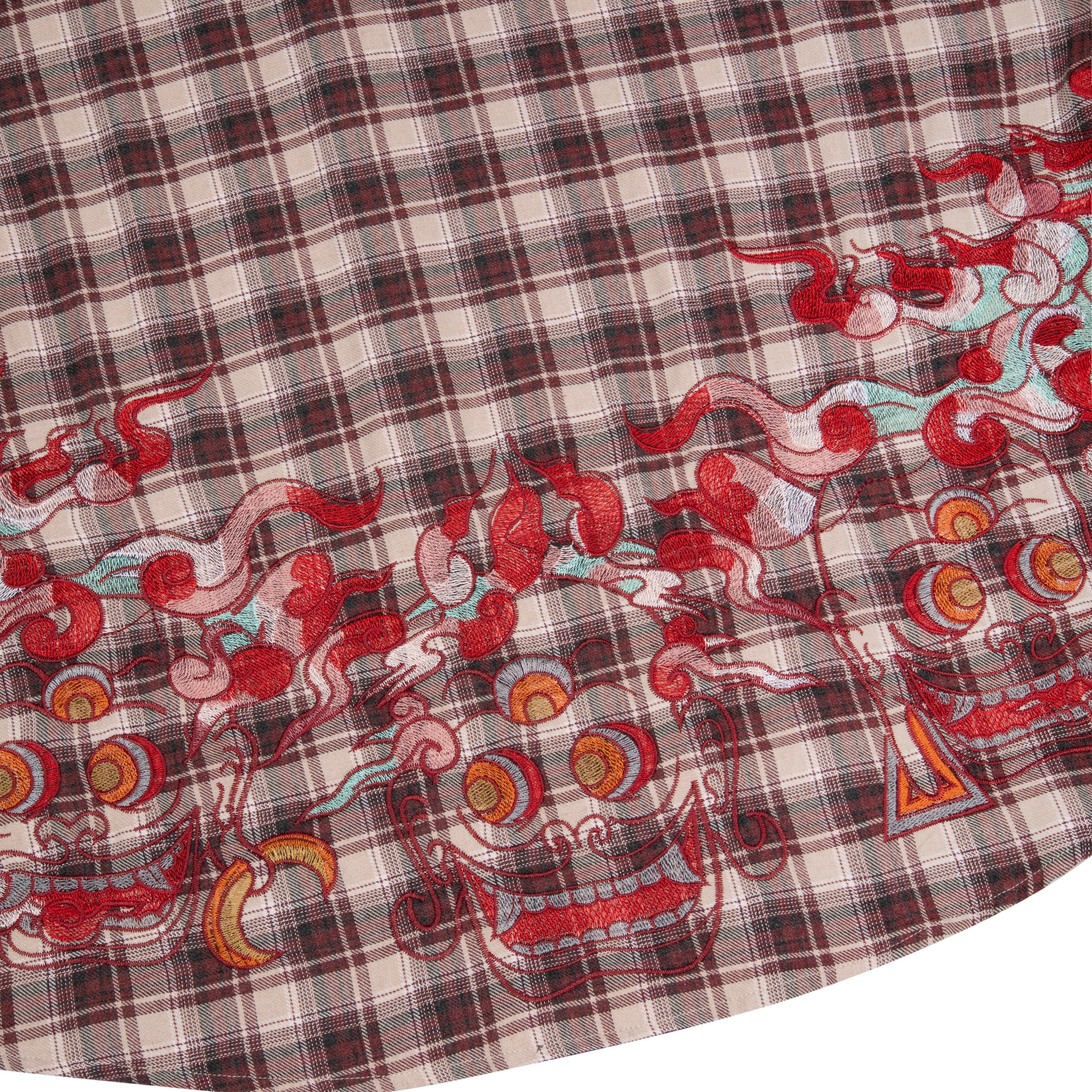 "lotus v2" layered Shirt plaid brown - Image 6