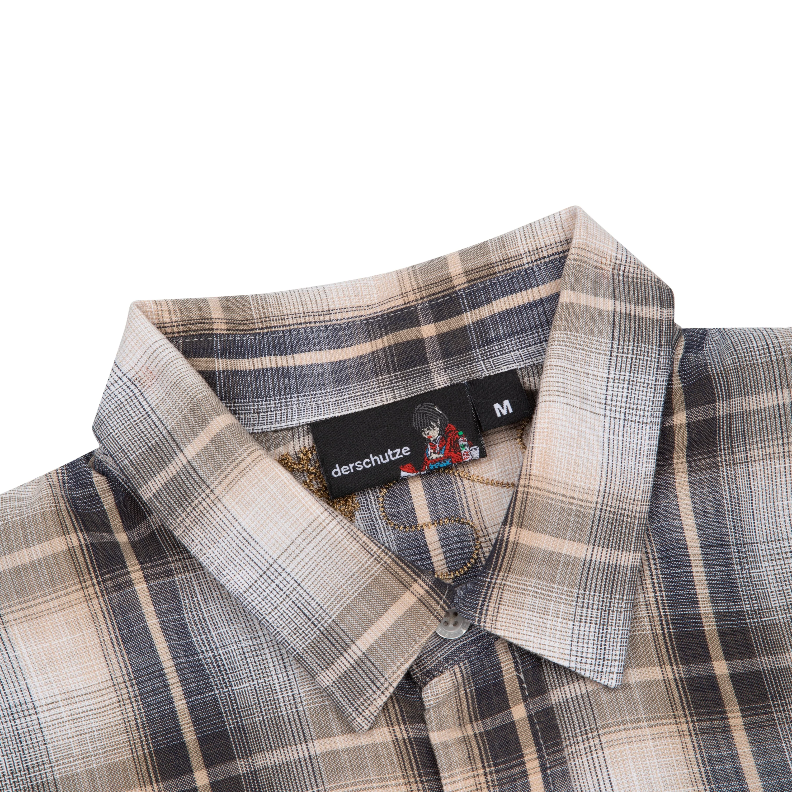 "lotus v2" layered Shirt plaid cream - Image 3