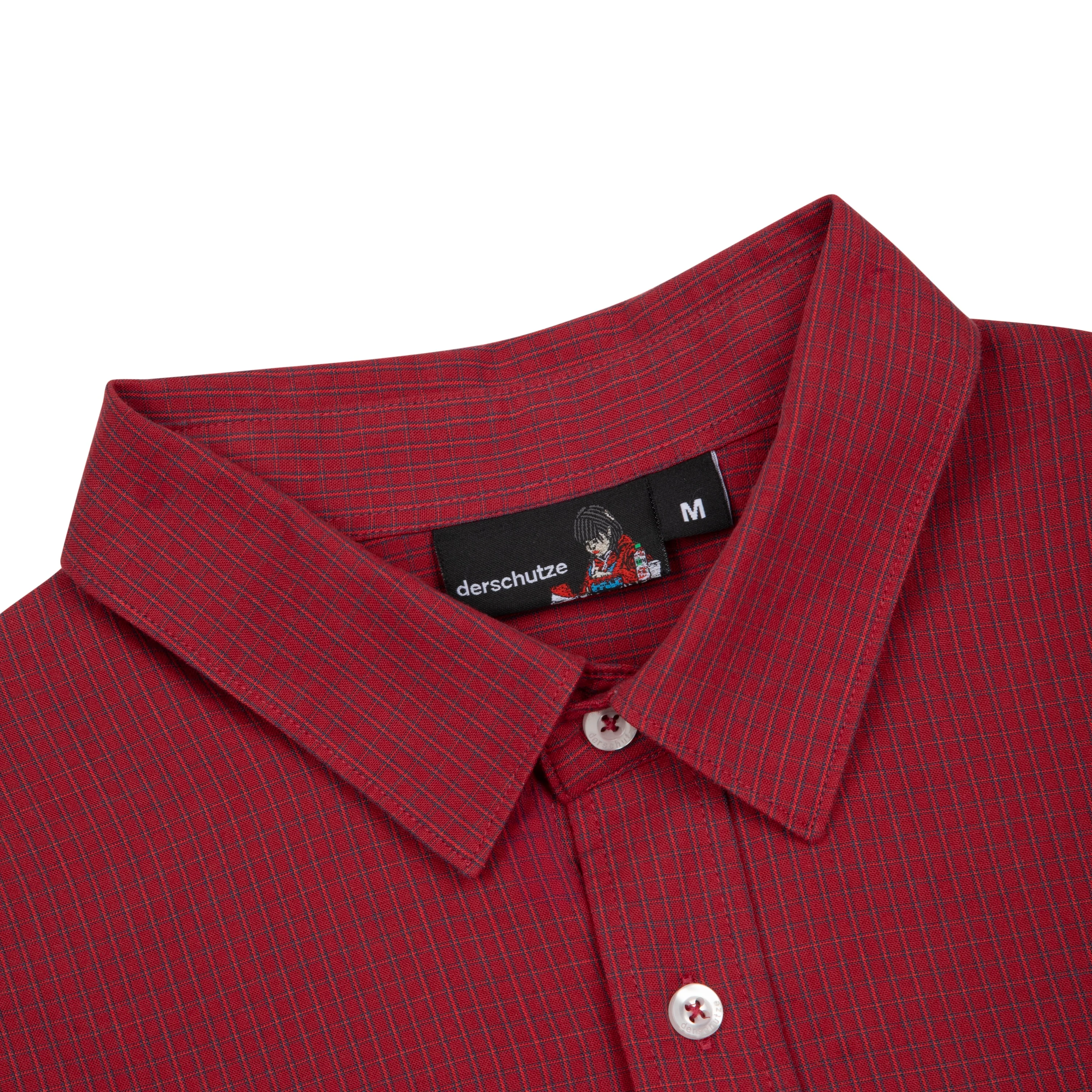 "lotus v2" layered Shirt plaid red - Image 3