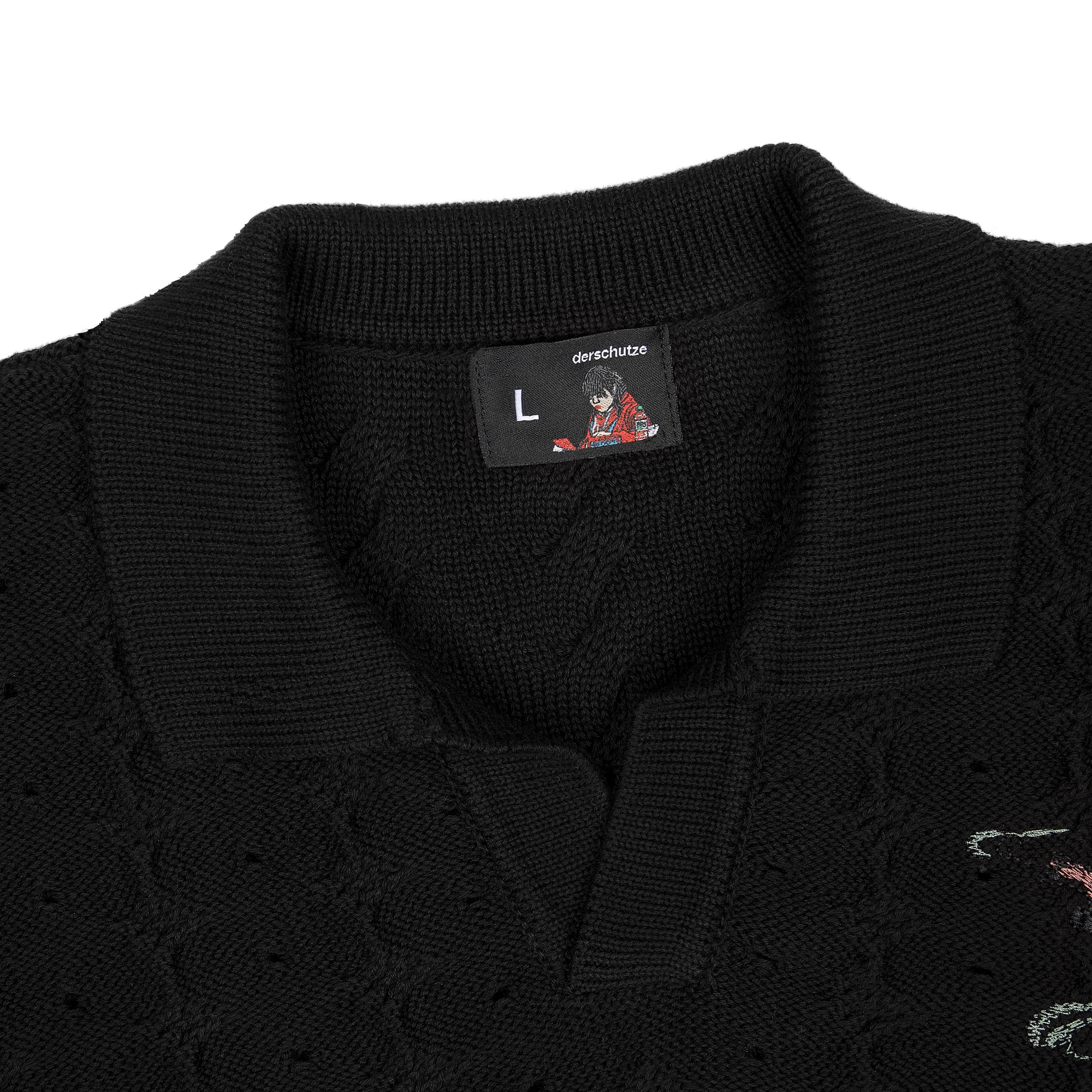 "lotus v2" longsleeve Knit black - Image 3