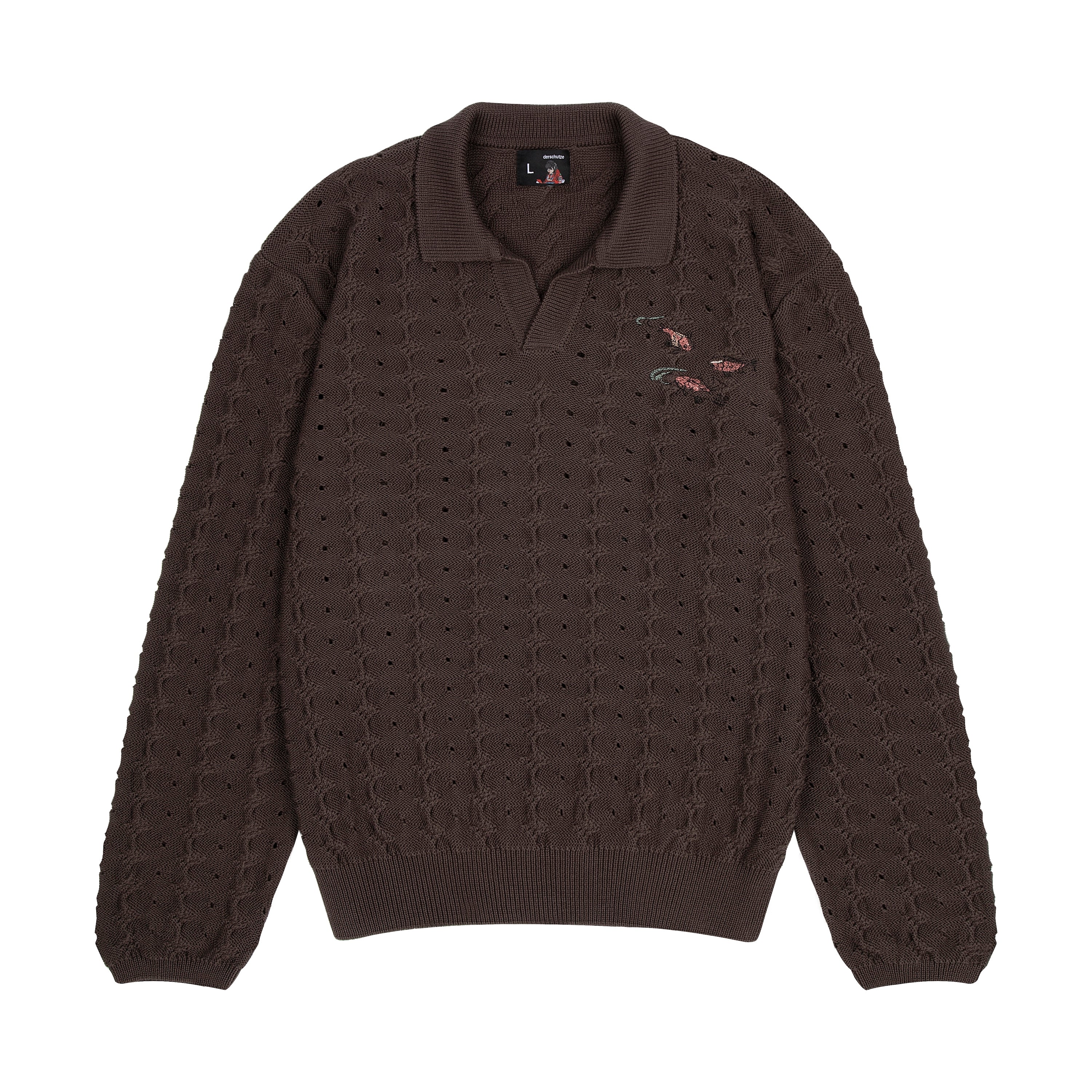 "lotus v2" longsleeve Knit brown - Image 2