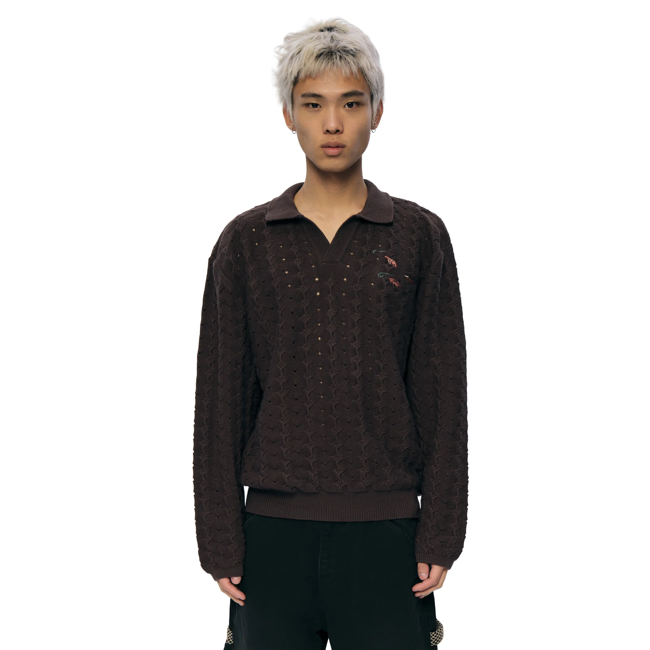 "lotus v2" longsleeve Knit brown - Image 7