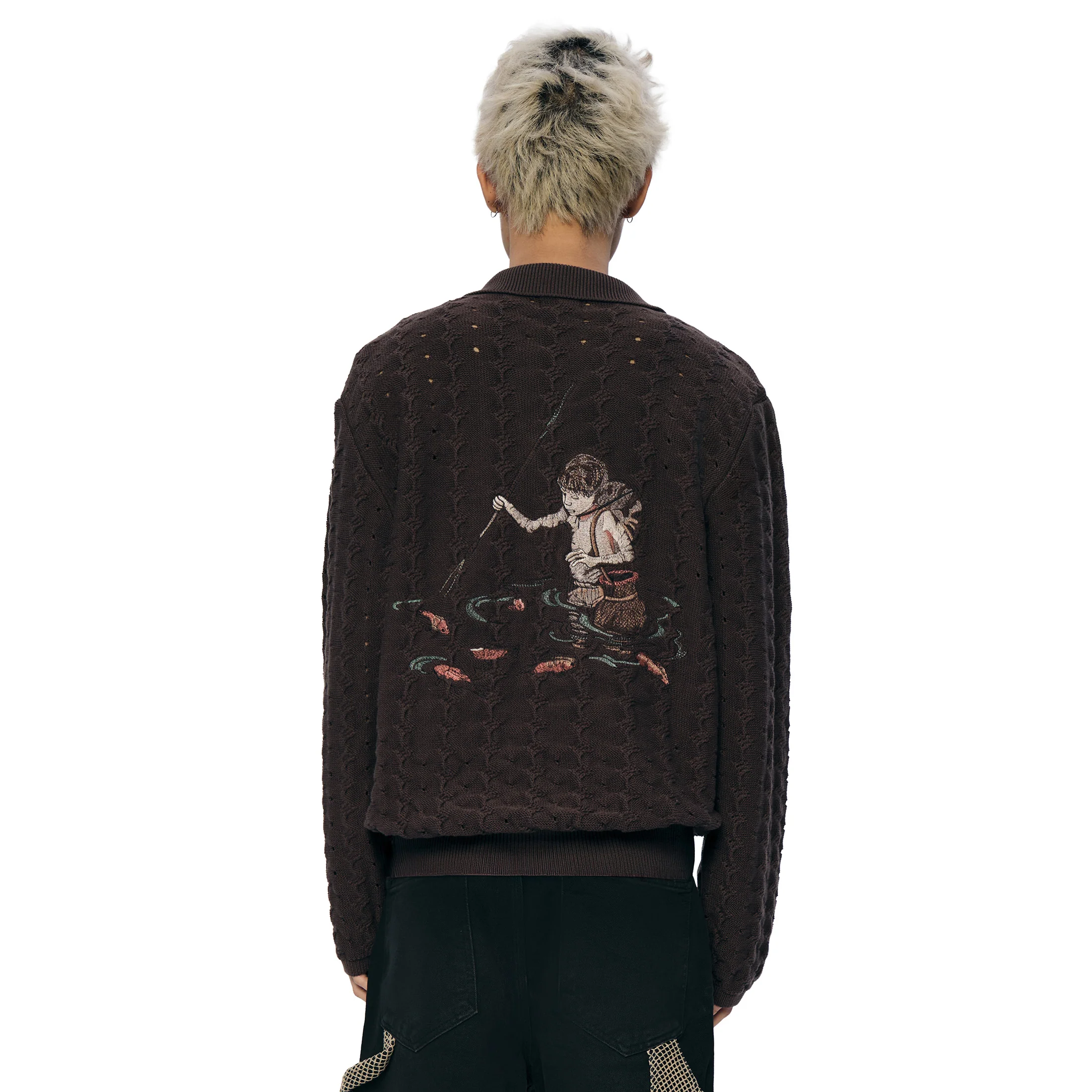 "lotus v2" longsleeve Knit brown - Image 8