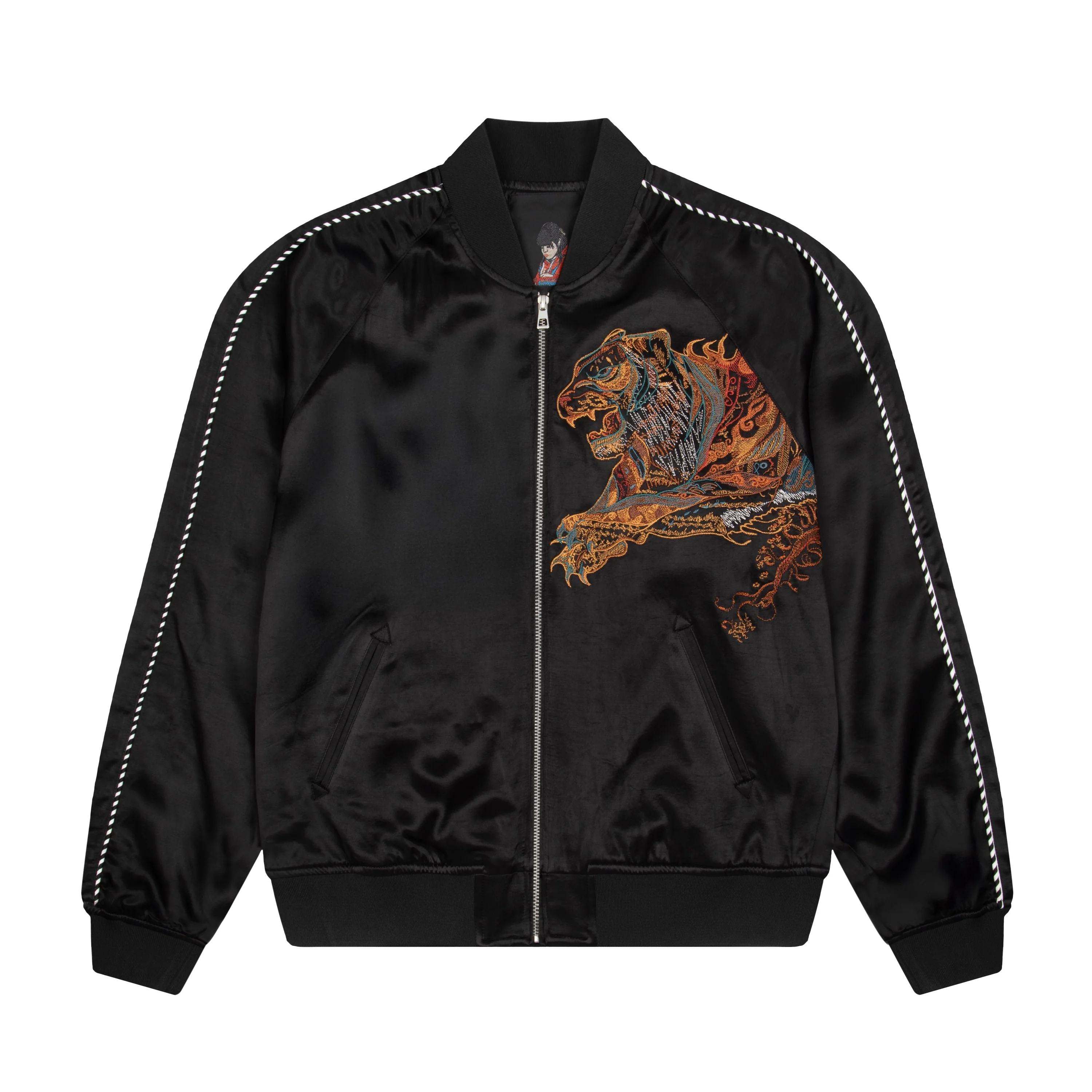 "lotus v2" satin Jacket
