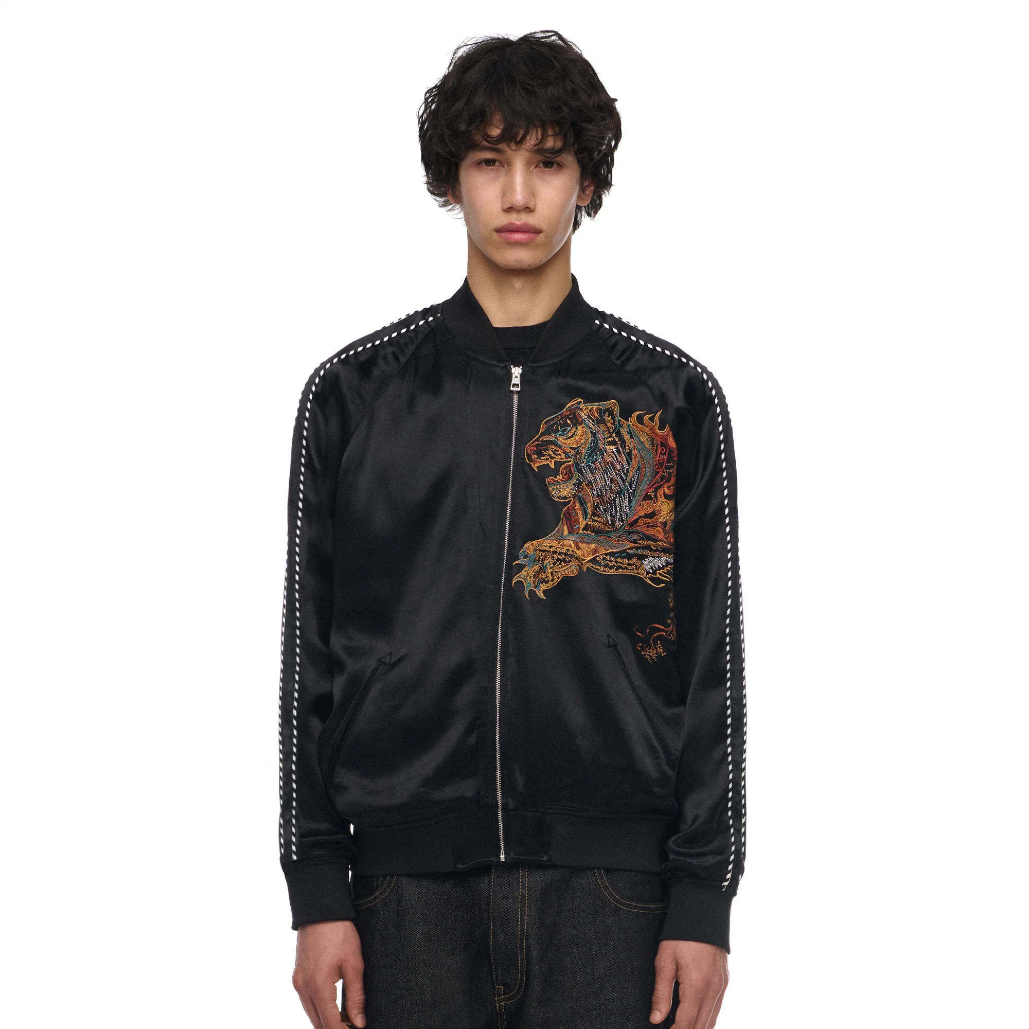 "lotus v2" satin Jacket - Image 7
