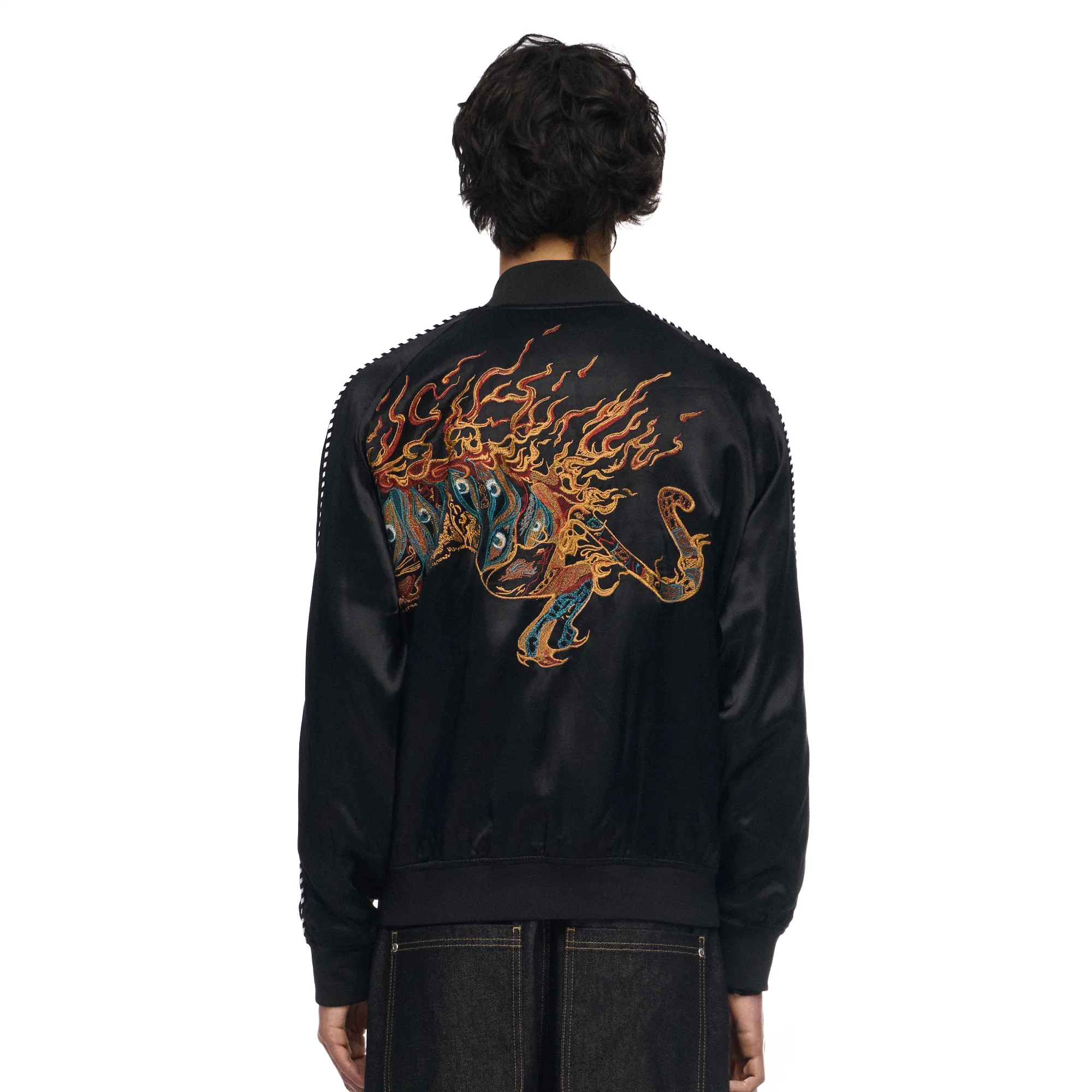 "lotus v2" satin Jacket - Image 9