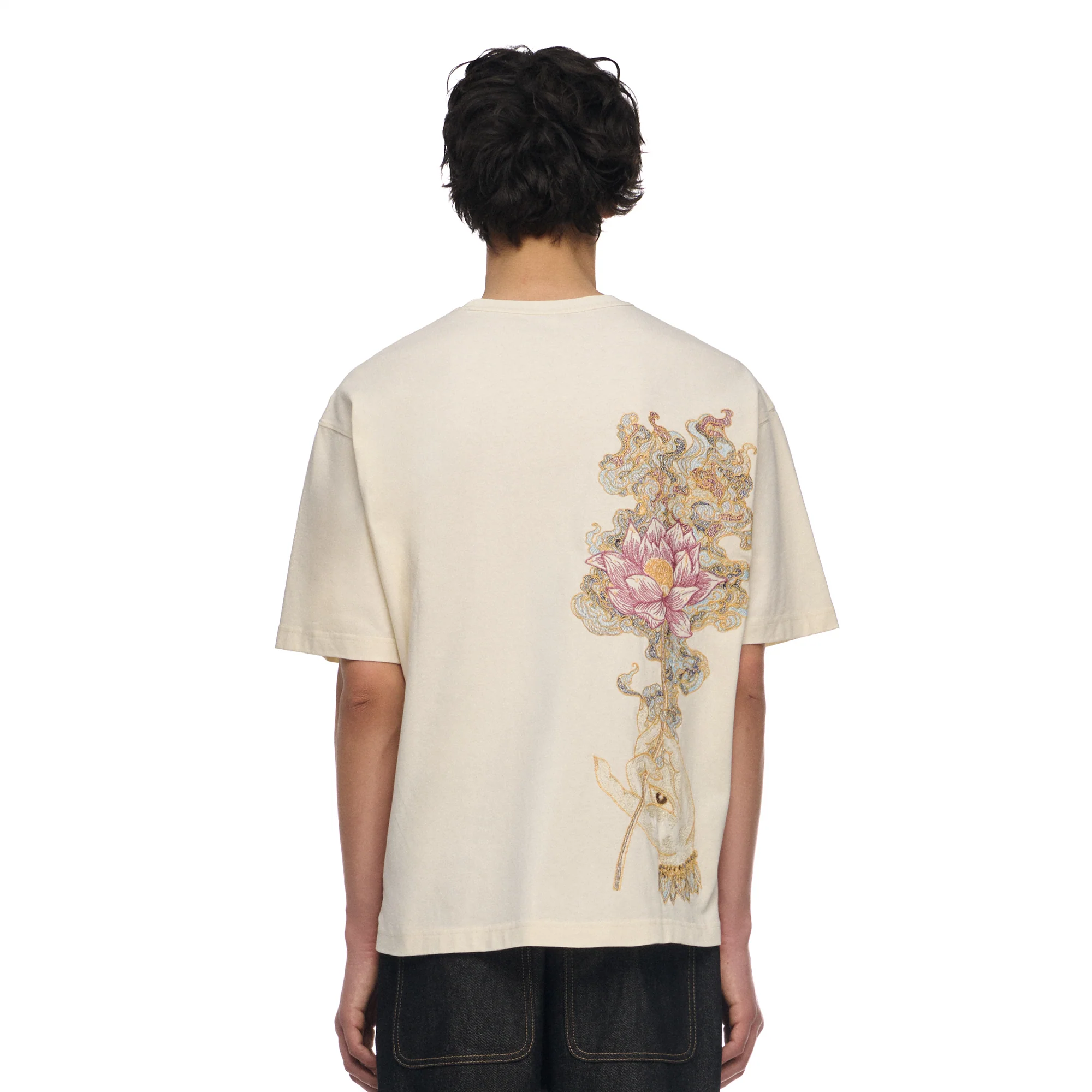 "lotus v2" T Shirt cream - Image 8