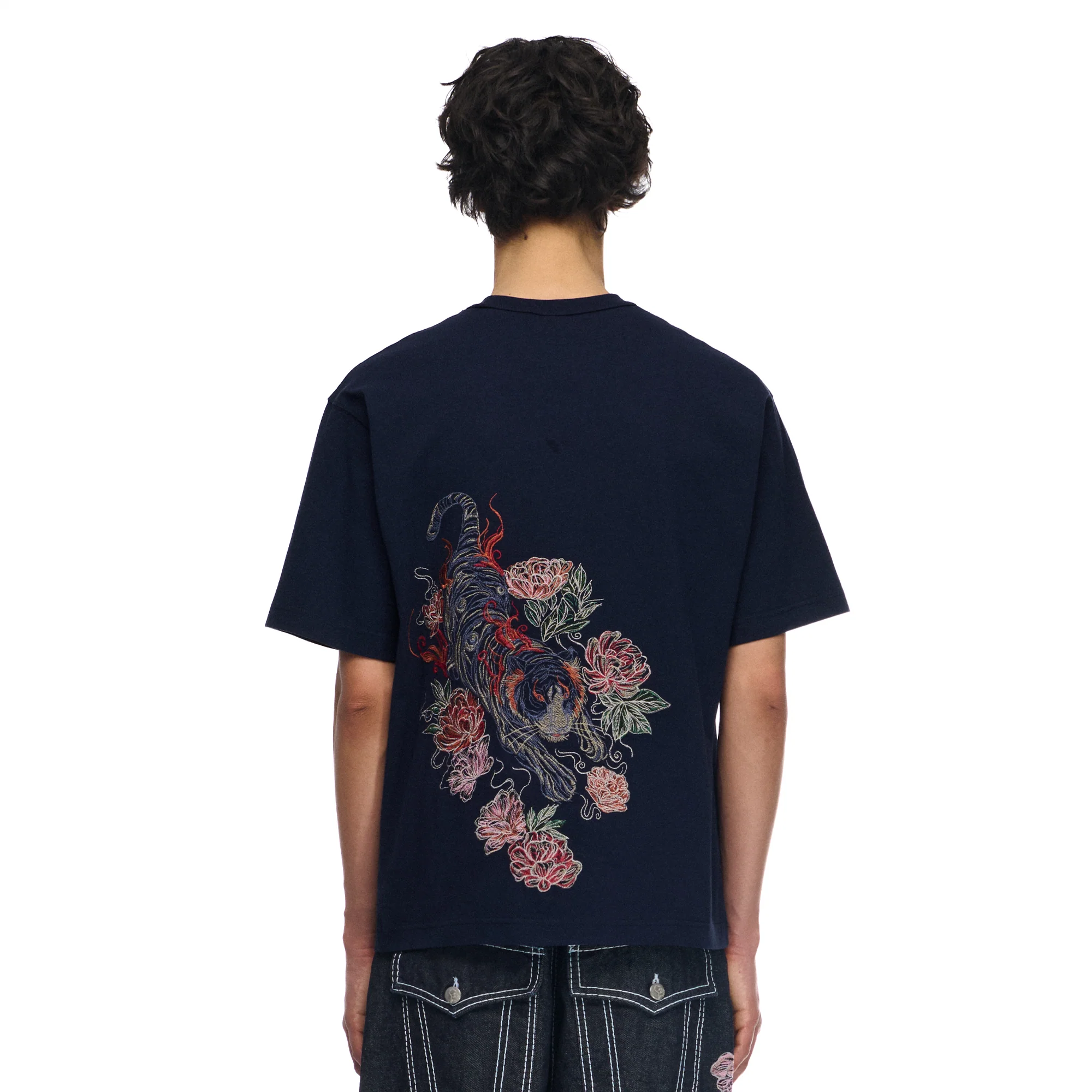 "lotus v2" T Shirt navy - Image 7