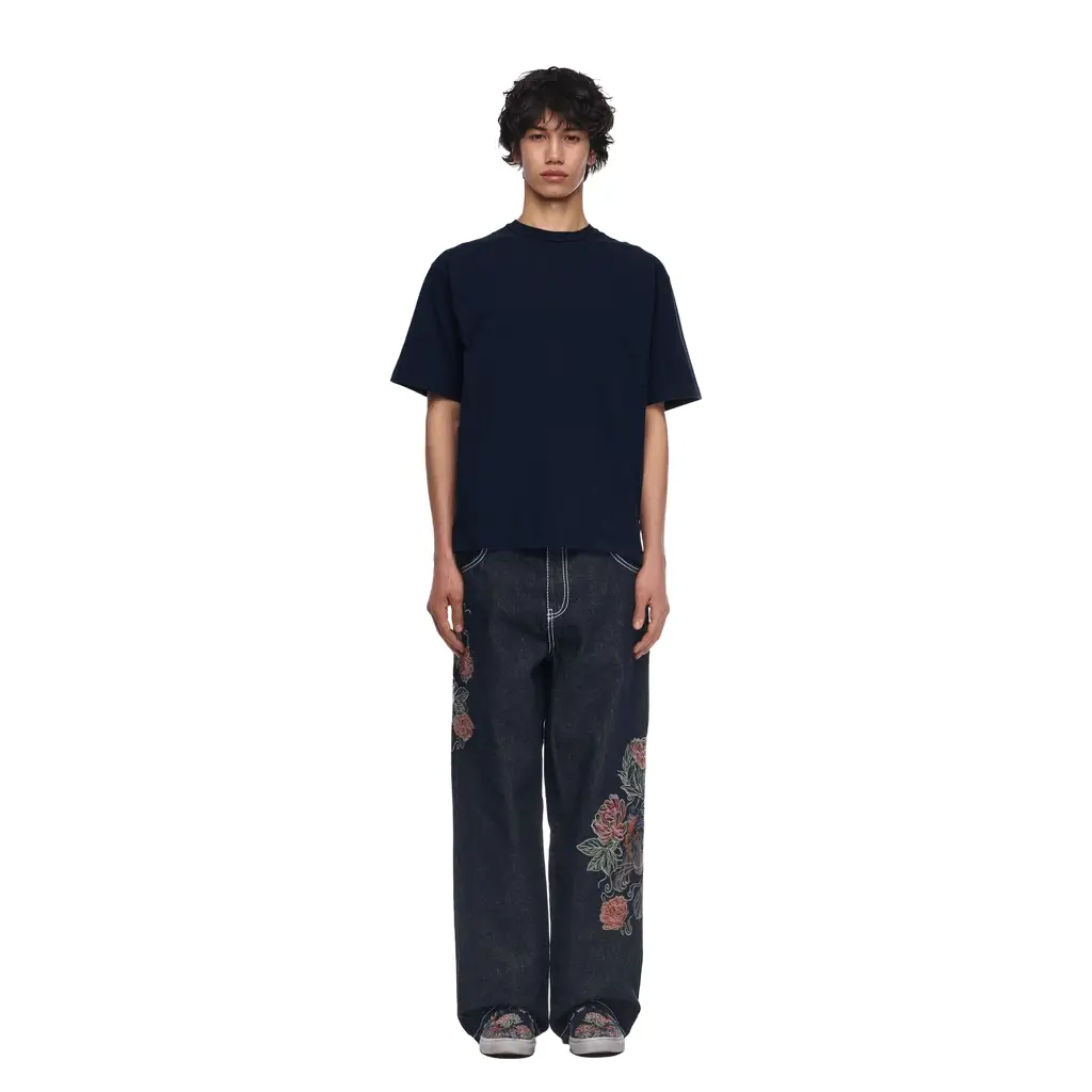 "lotus v2" T Shirt navy - Image 8