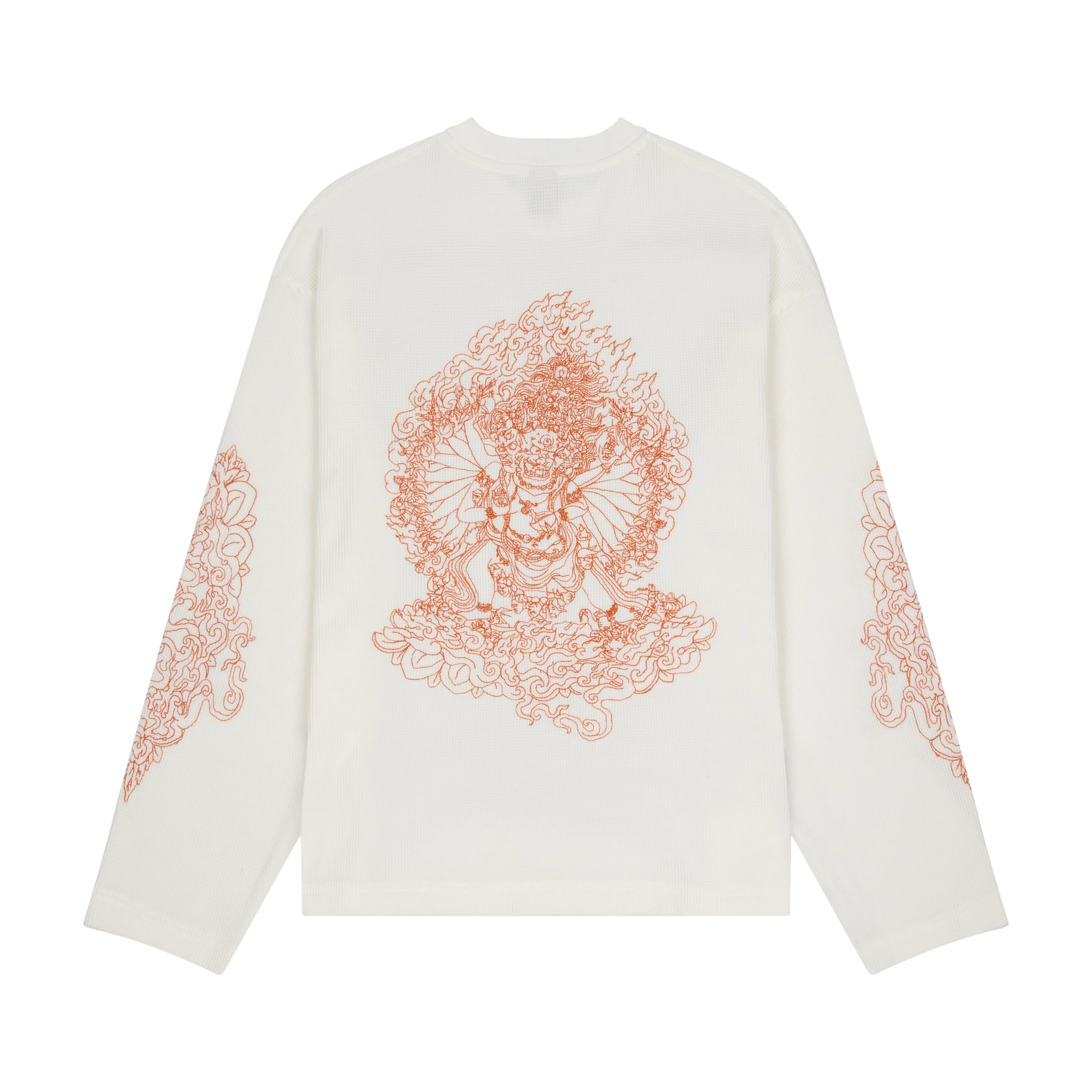 "lotus v2" waffle Longsleeve chalk