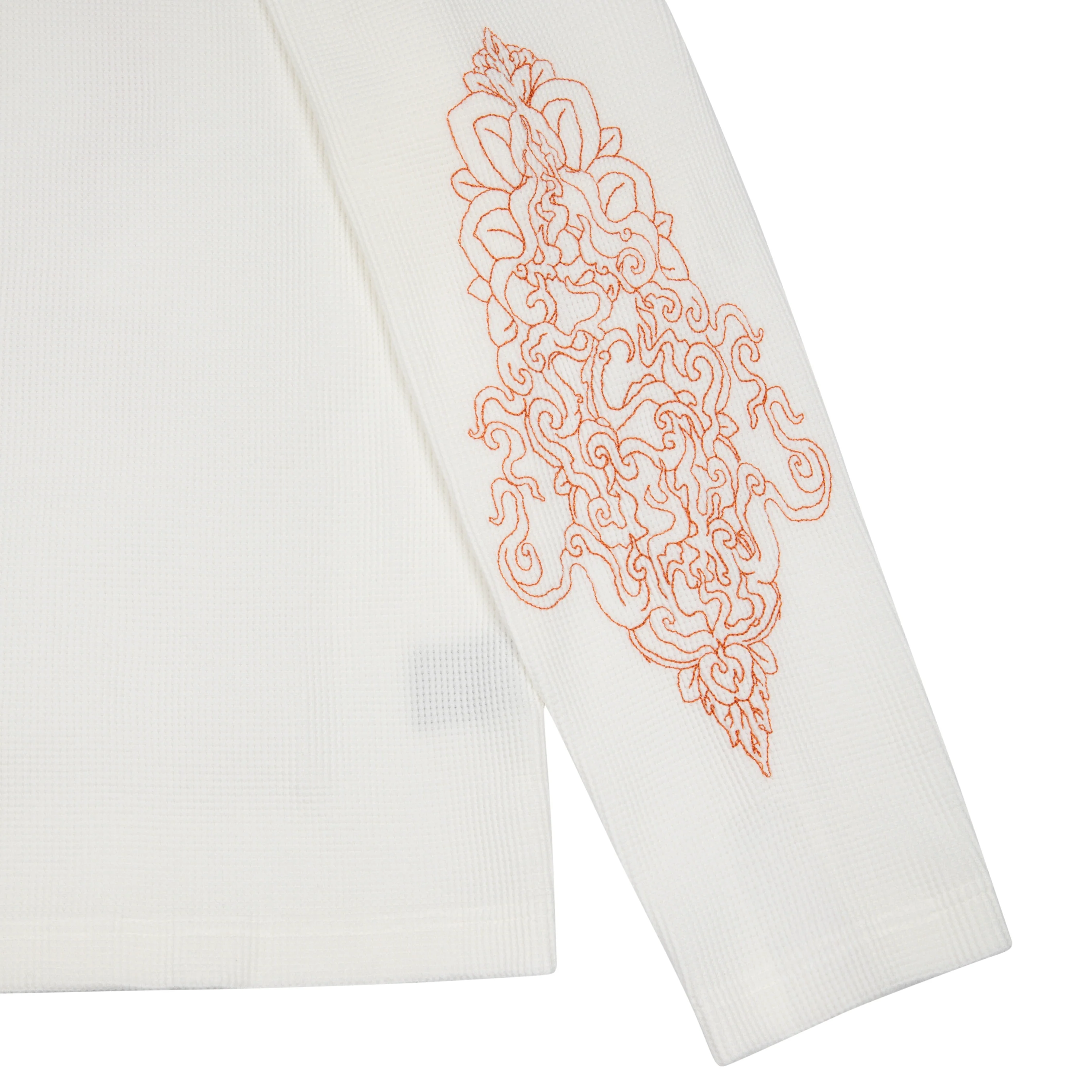 "lotus v2" waffle Longsleeve chalk - Image 5