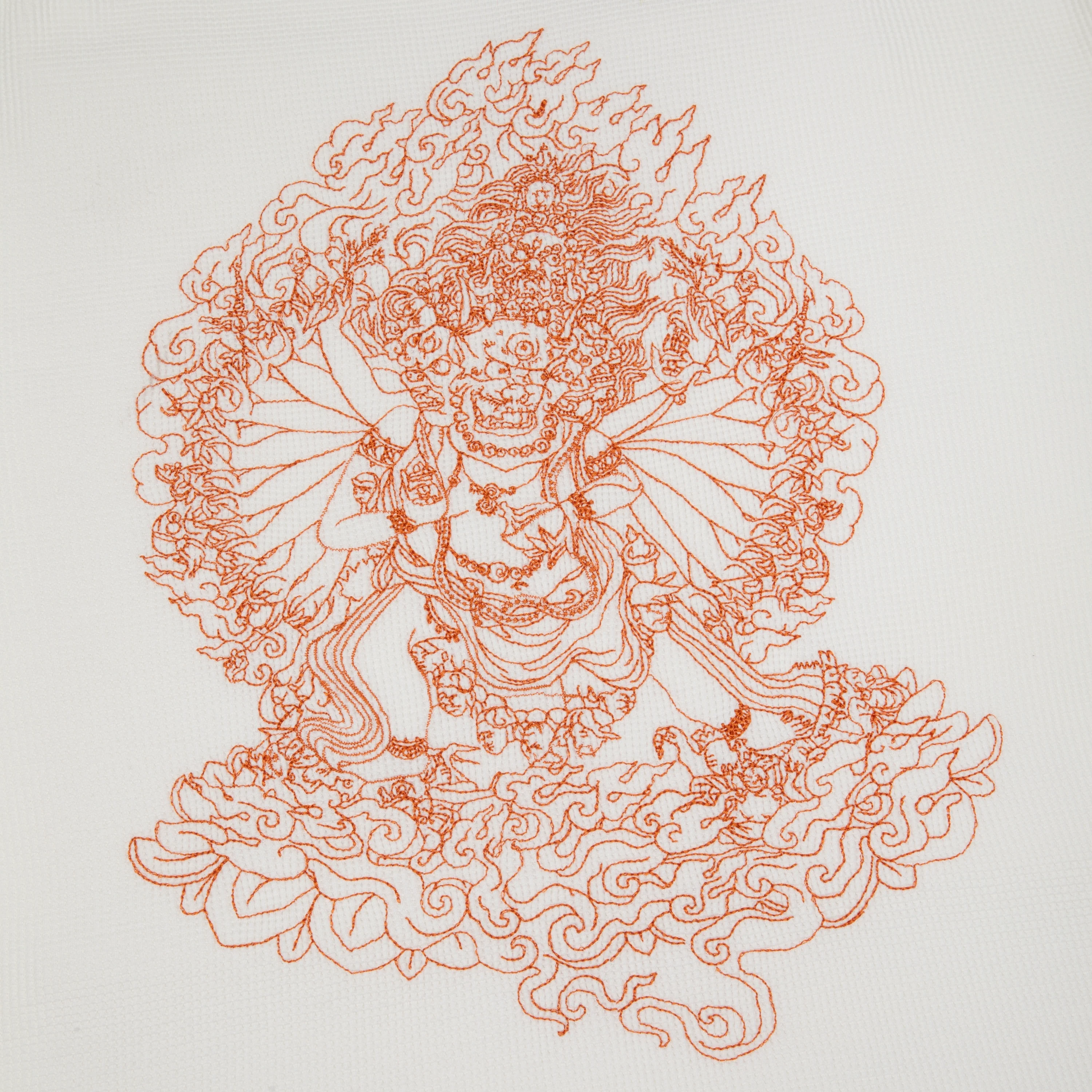 "lotus v2" waffle Longsleeve chalk - Image 6