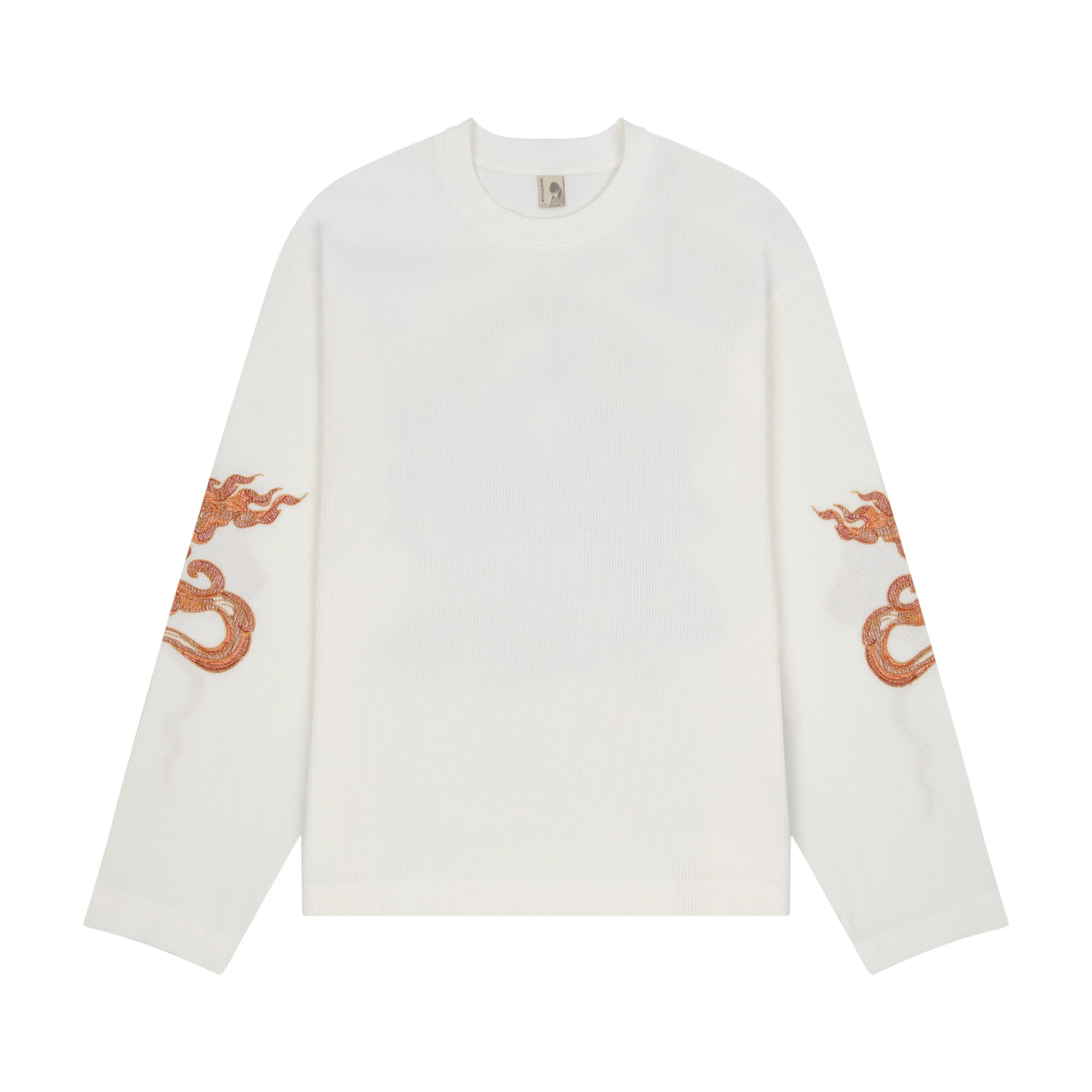 "lotus v2" waffle Longsleeve off white - Image 2
