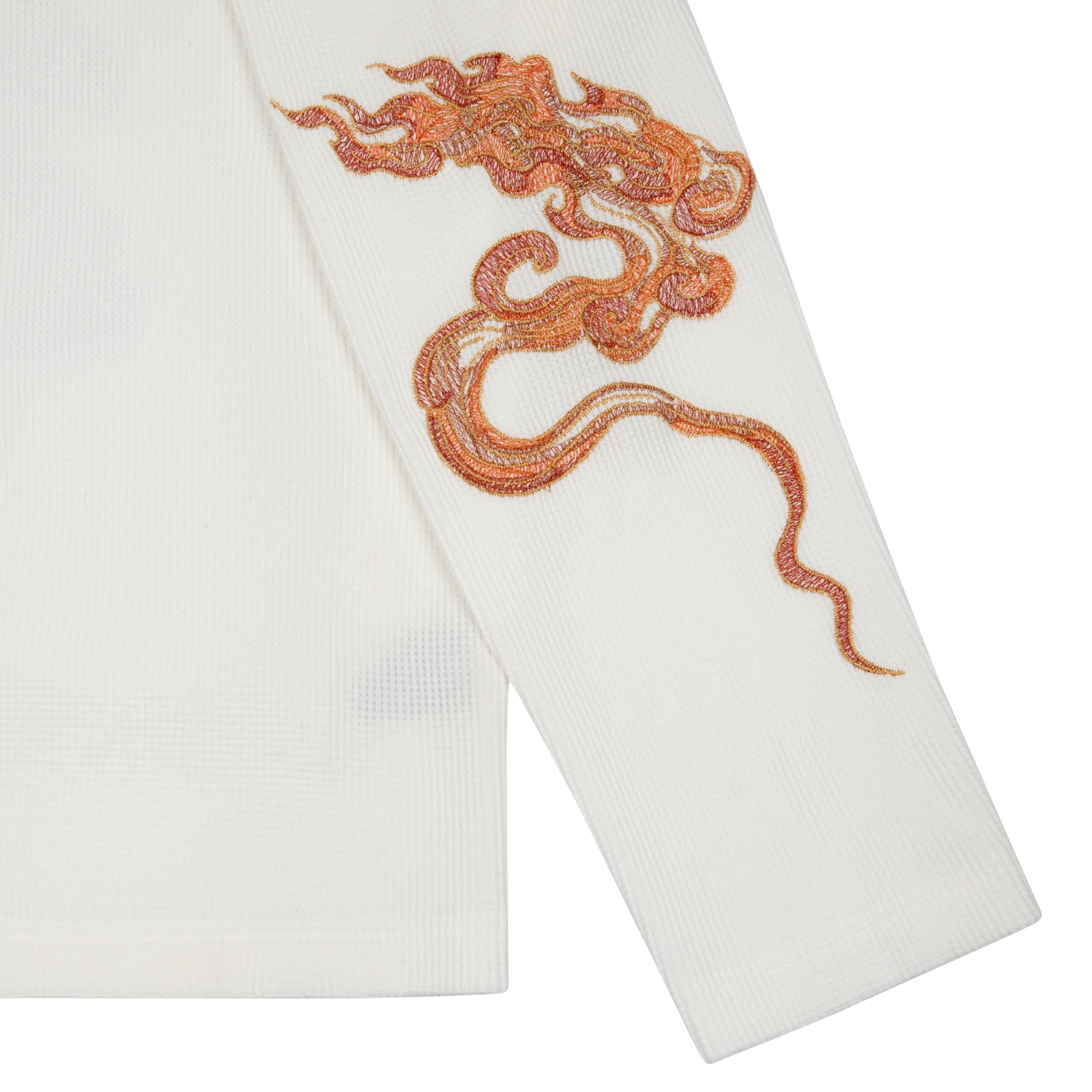 "lotus v2" waffle Longsleeve off white - Image 5